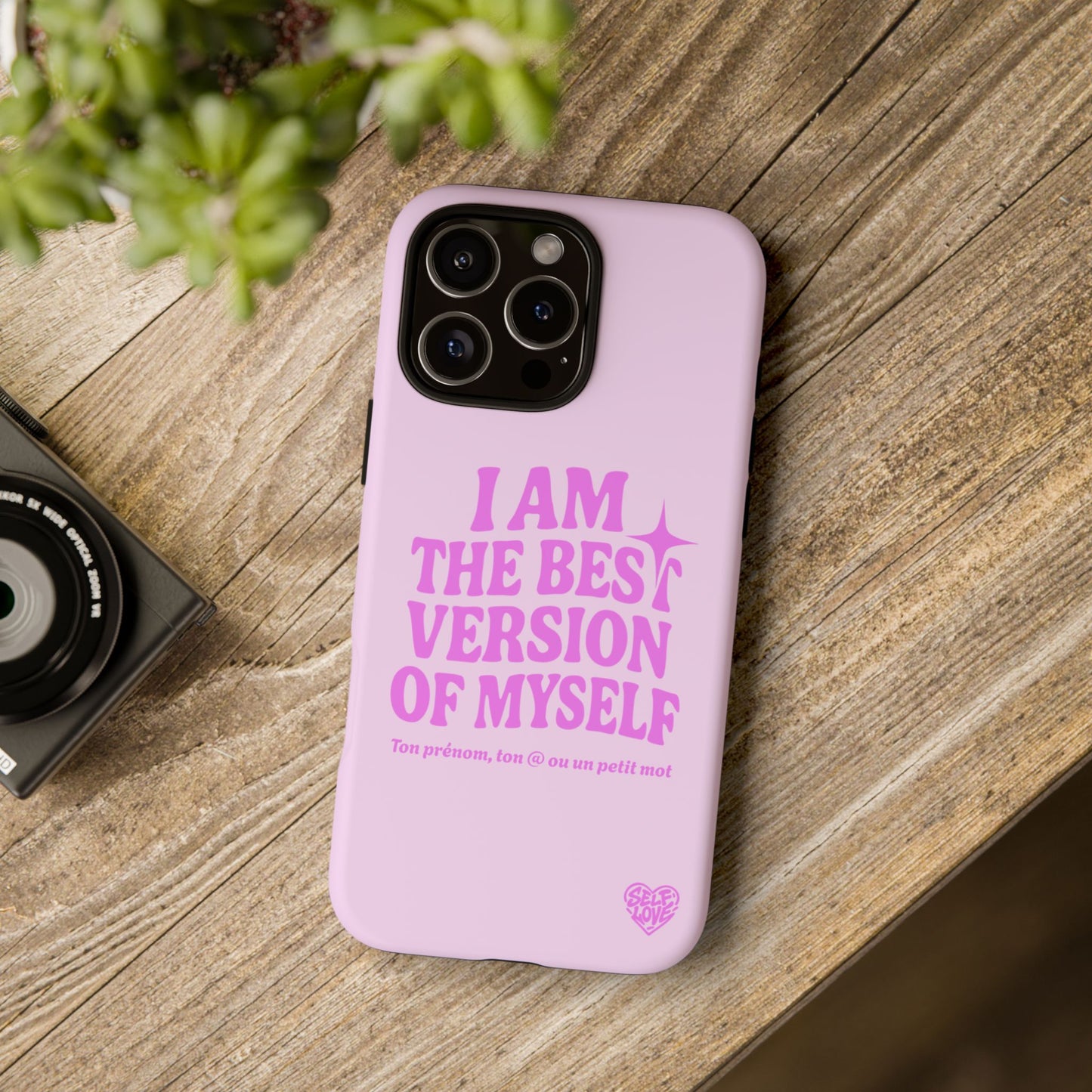 I Am The Best Version Of Myself - Coque iPhone (rose)