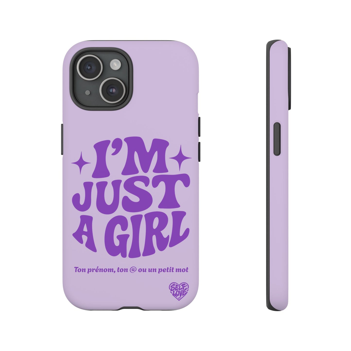 Im Just A Girl - Coque iPhone (violet)