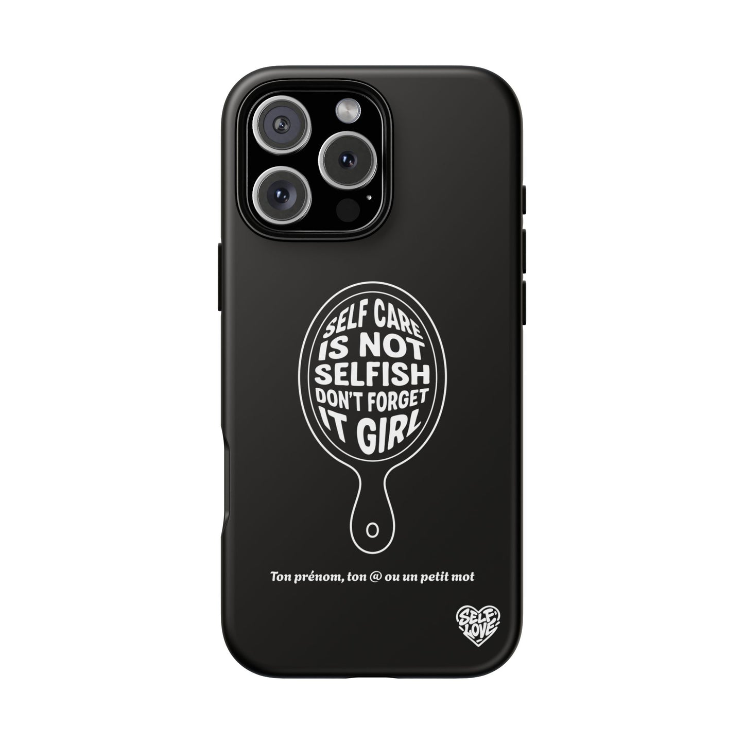 Self Care - Coque iPhone (noir)