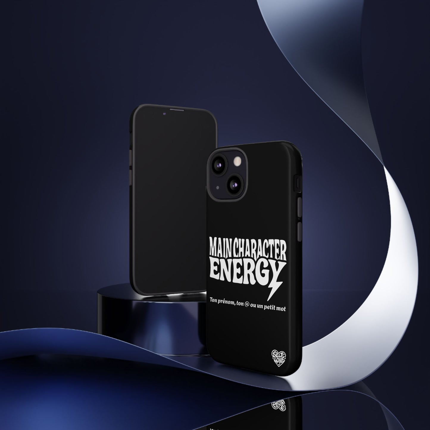 Main Character Energy - Coque iPhone (noir)