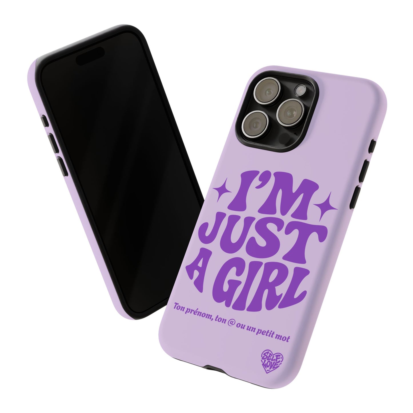 Im Just A Girl - Coque iPhone (violet)