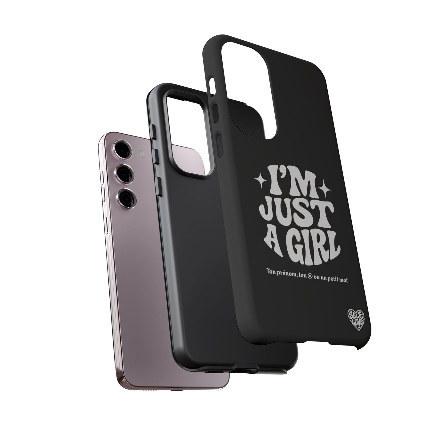 Im Just A Girl - Coque Samsung (noir)