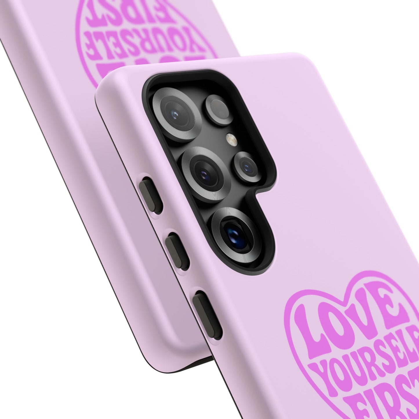 Love Yourself First - Coque Samsung (rose)