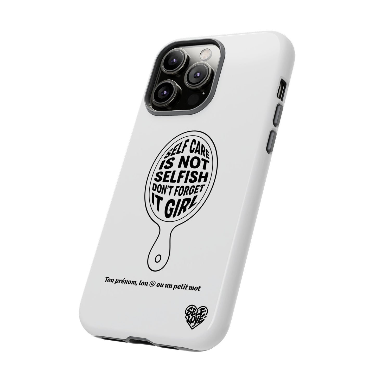 Self Care - Coque iPhone (blanc)