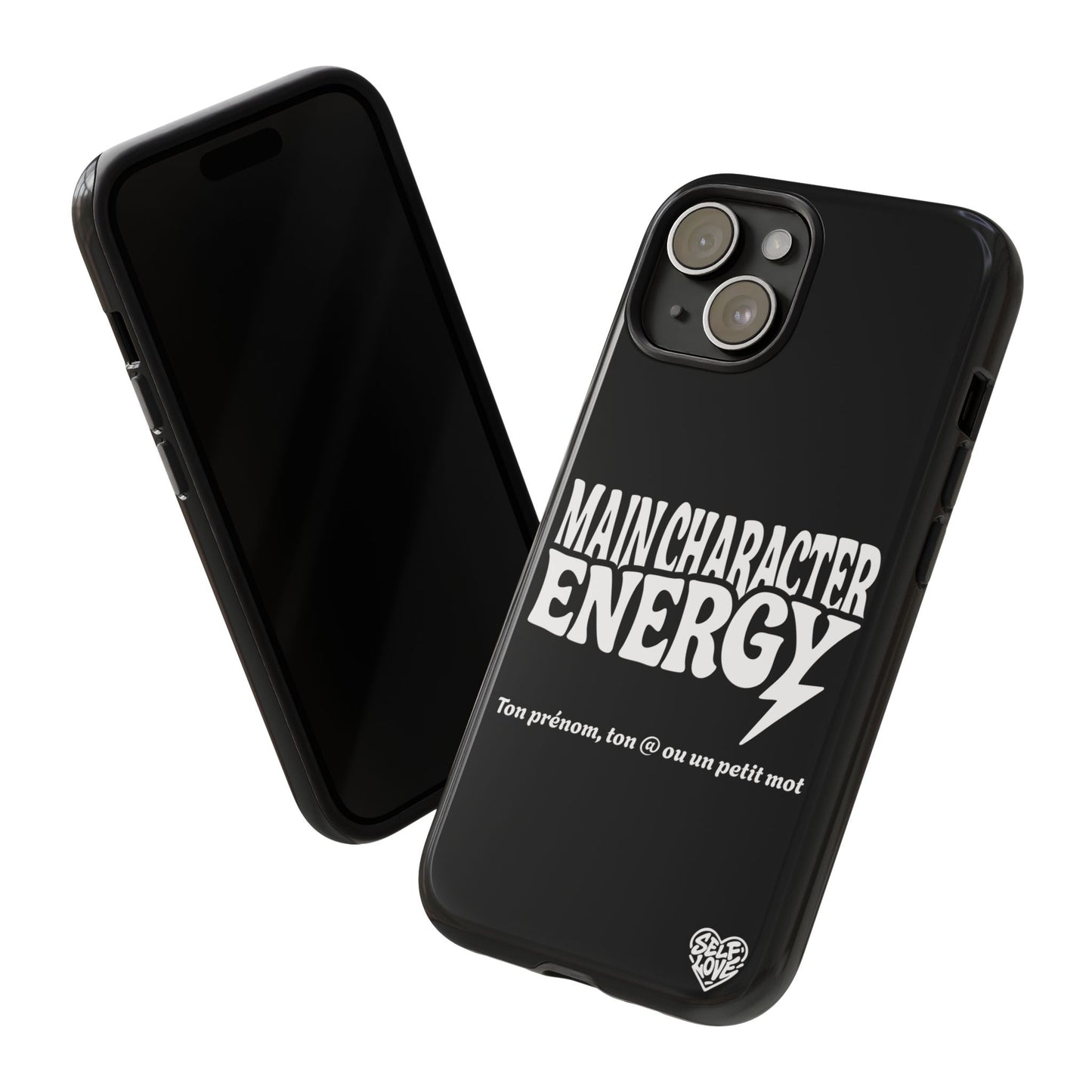 Main Character Energy - Coque iPhone (noir)
