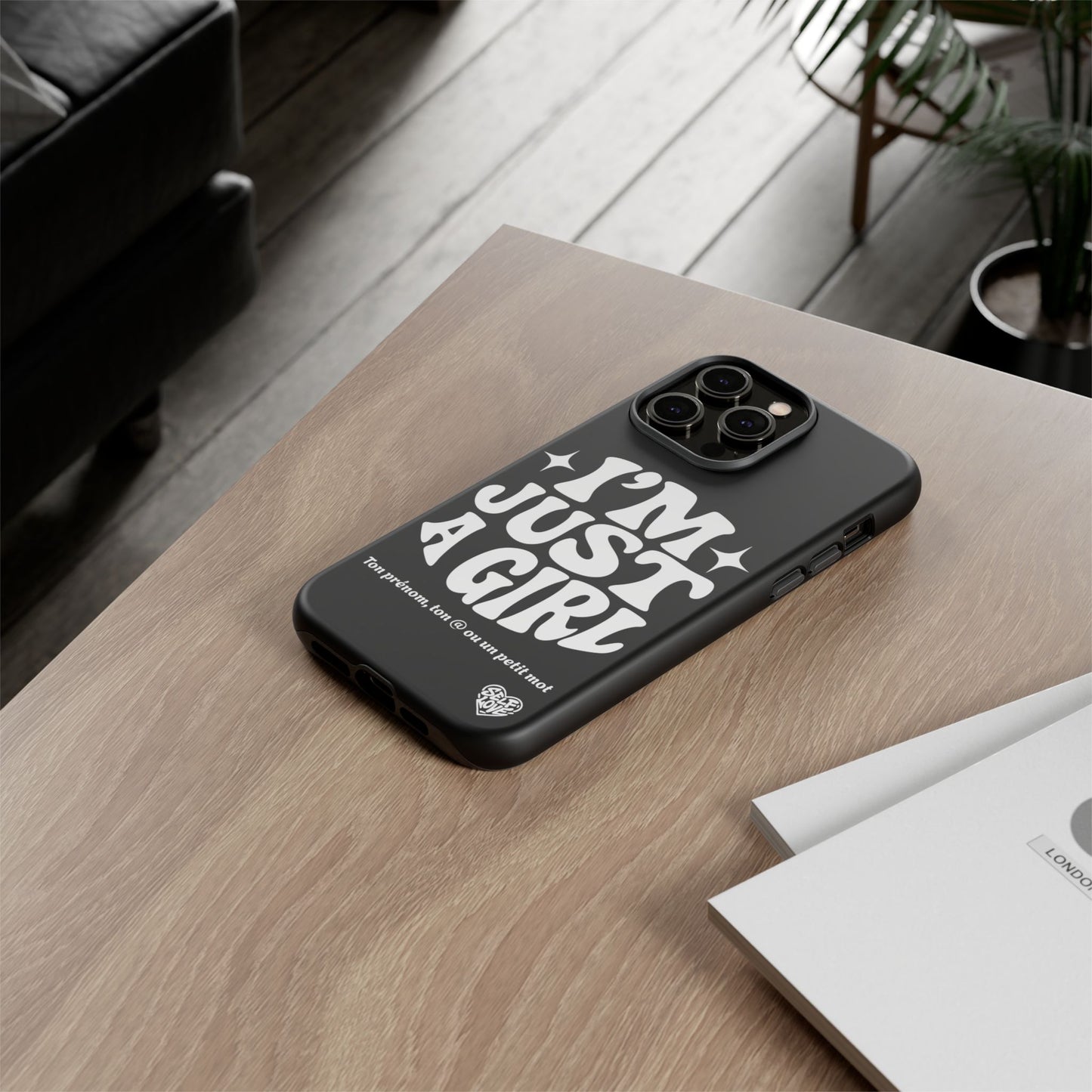 Im Just A Girl - Coque iPhone (noir)