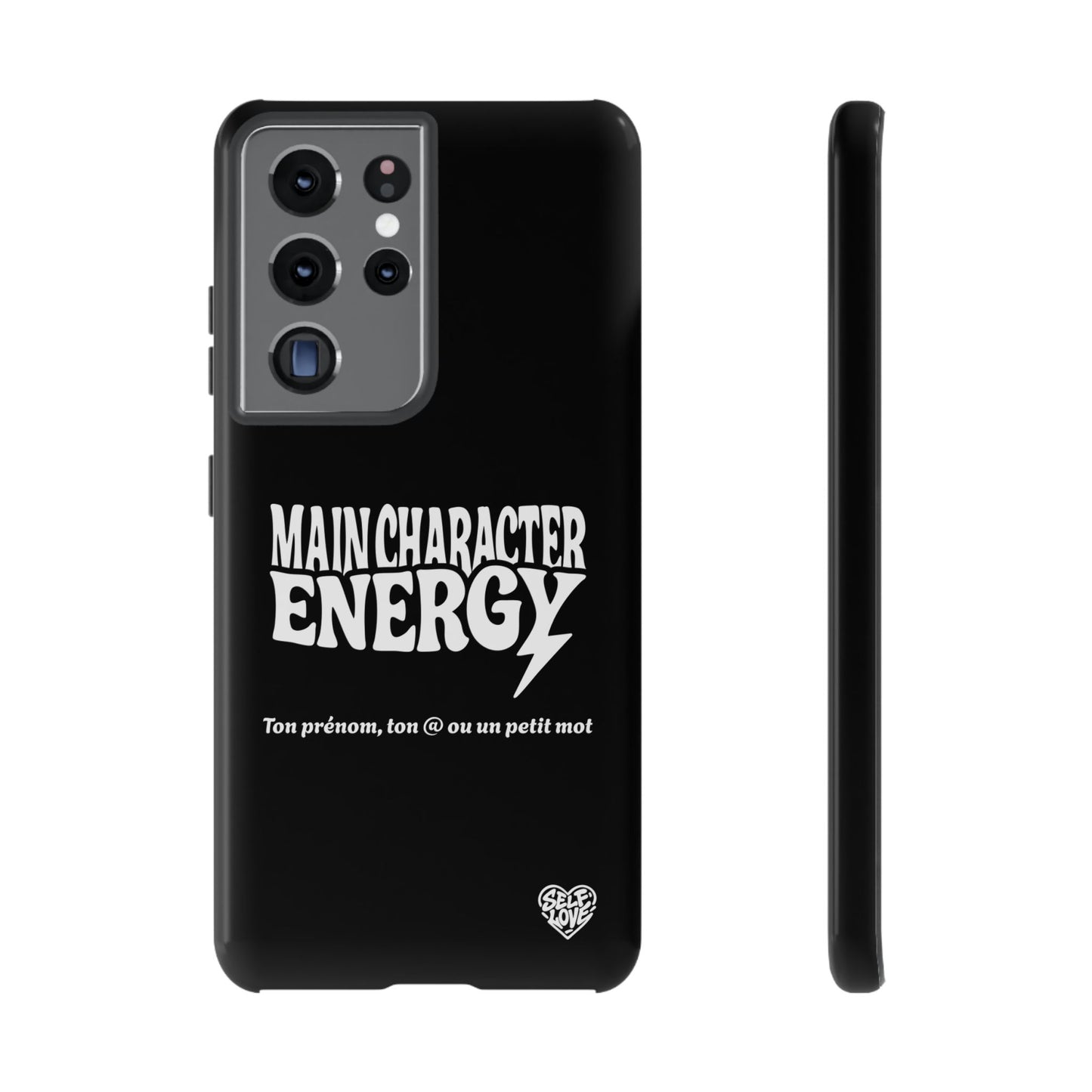 Main Character Energy - Coque Samsung (noir)
