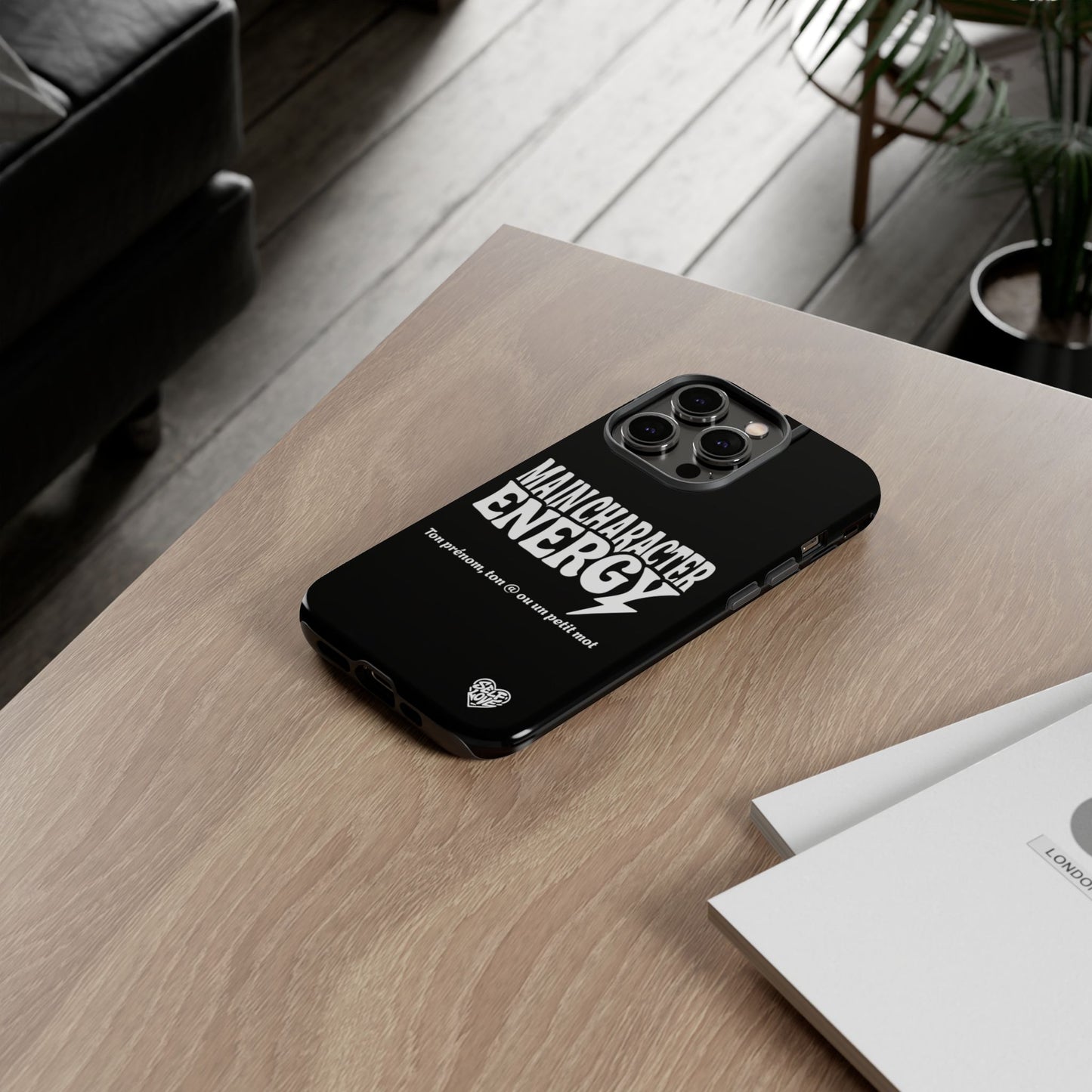 Main Character Energy - Coque iPhone (noir)