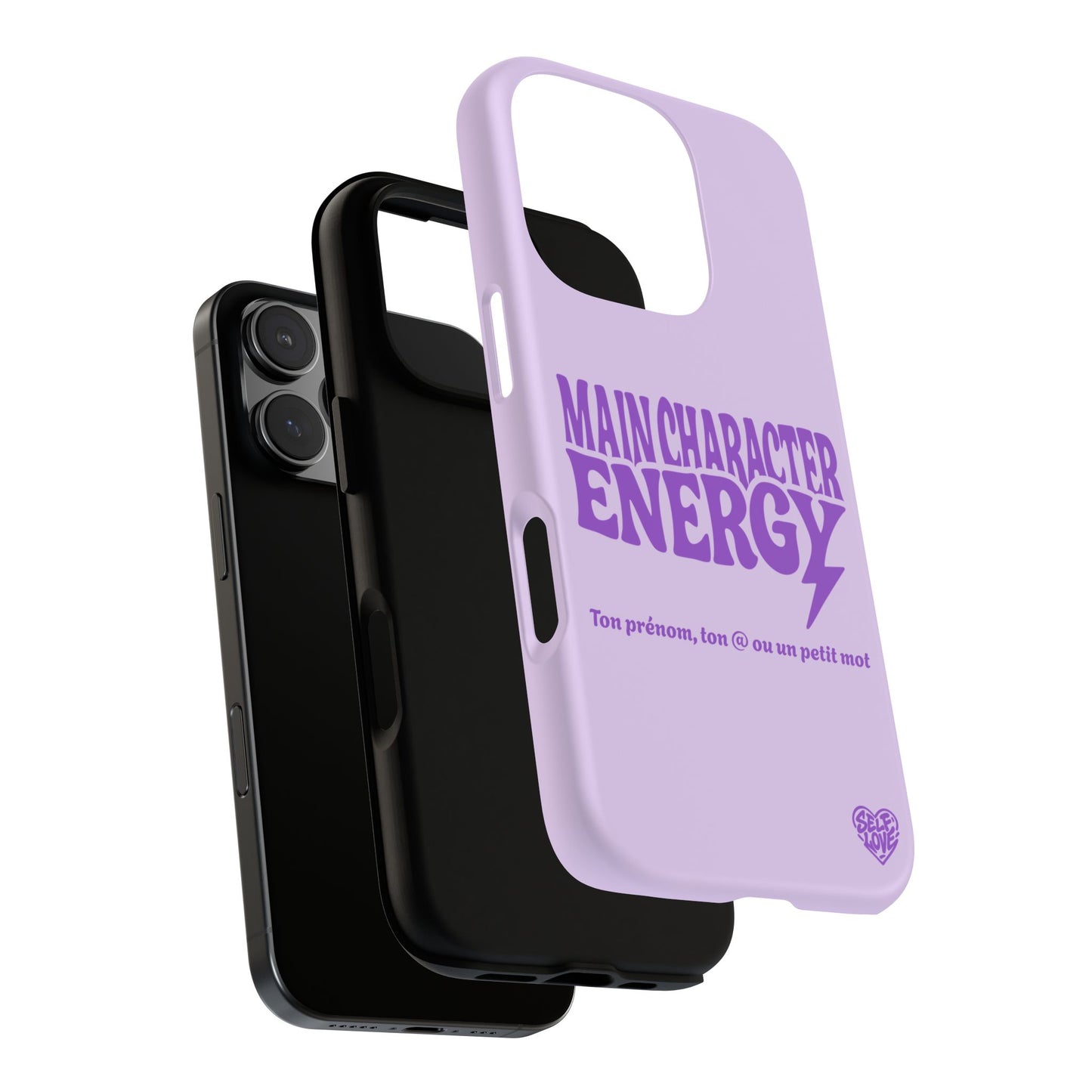 Main Character Energy - Coque iPhone (violet)