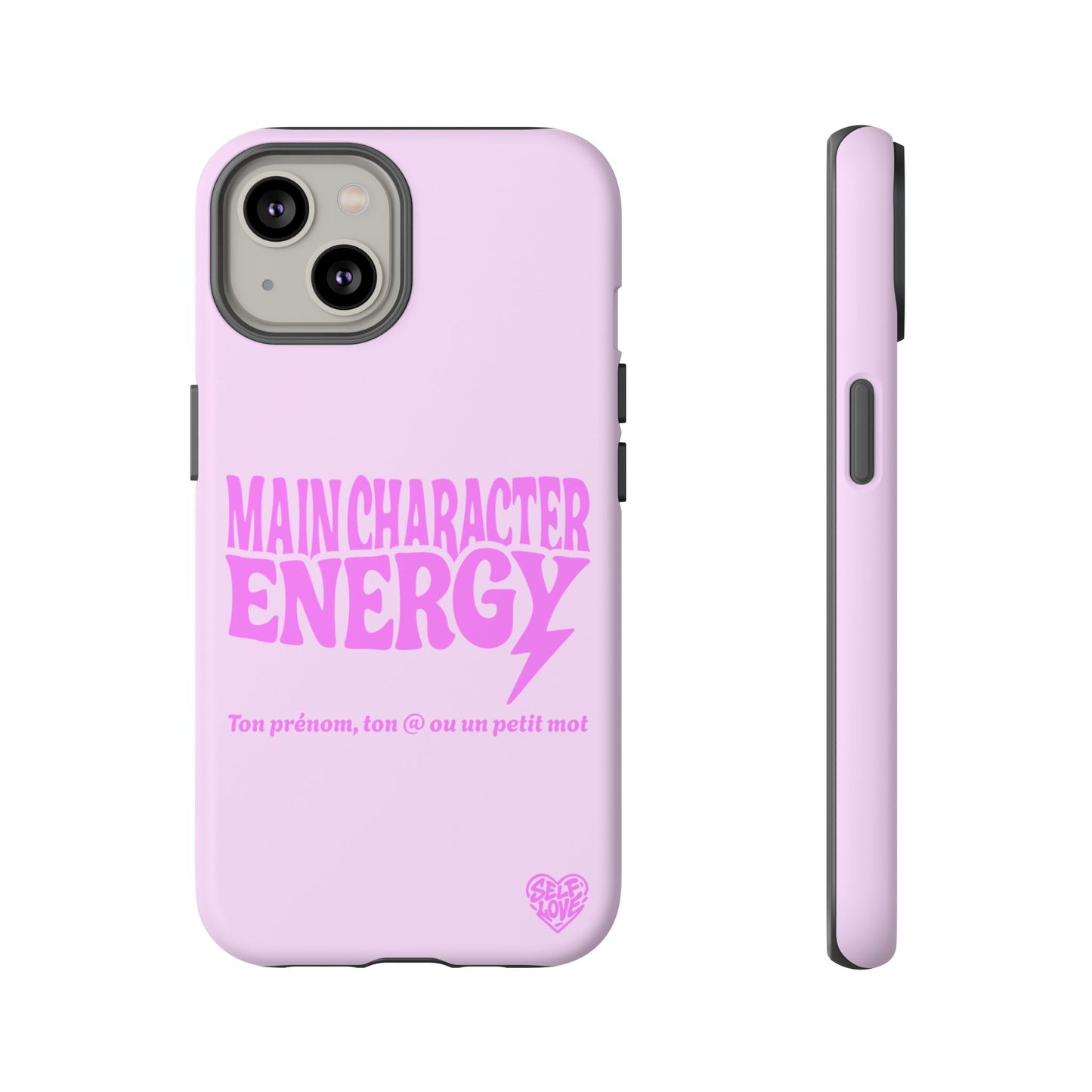 Main Character Energy - Coque iPhone (rose)