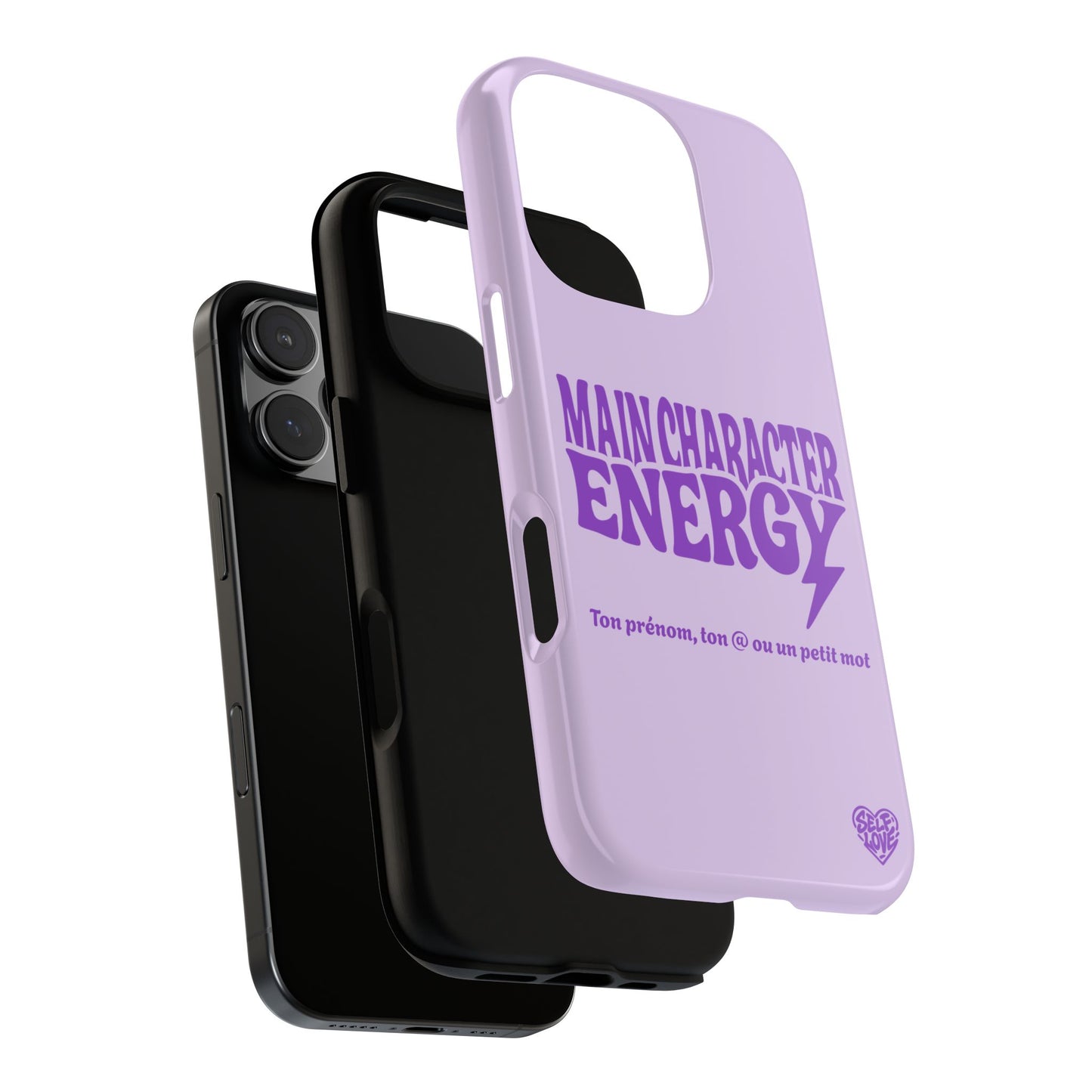 Main Character Energy - Coque iPhone (violet)
