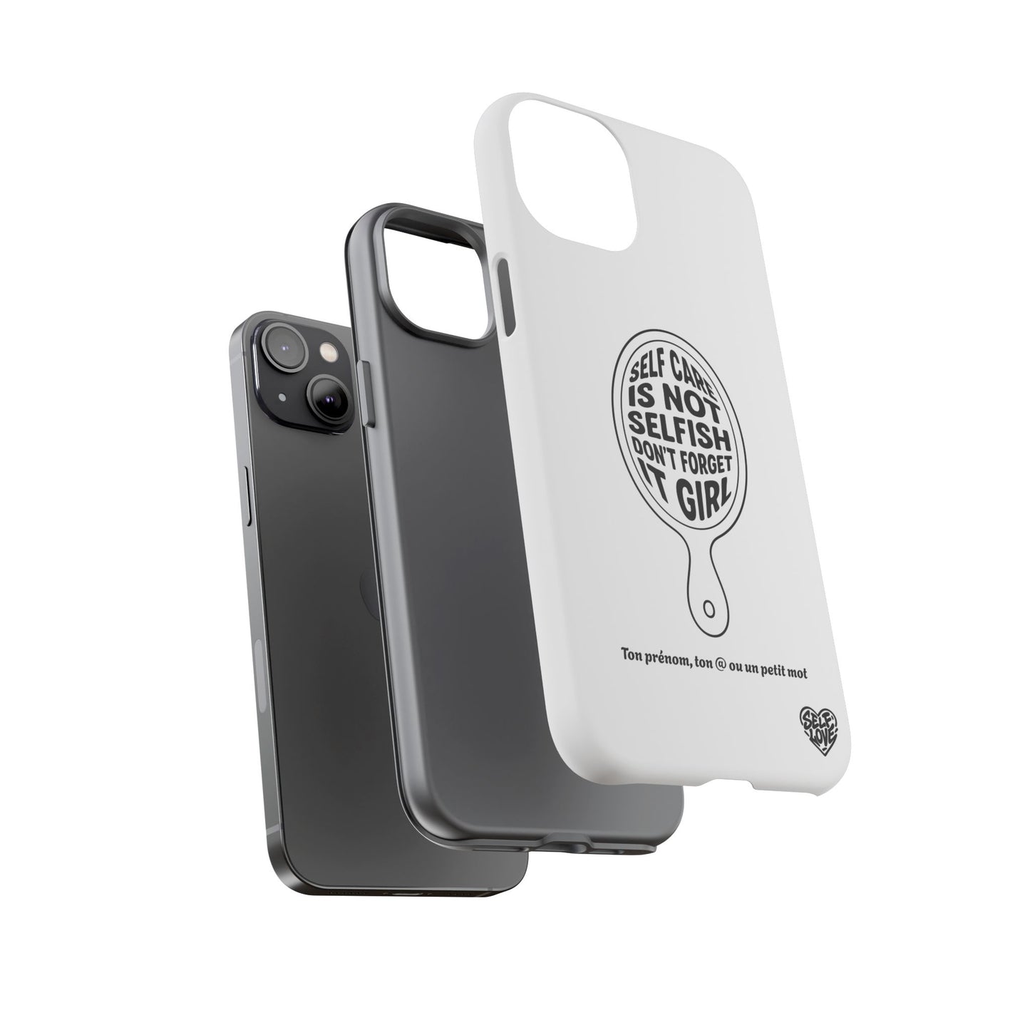 Self Care - Coque iPhone (blanc)