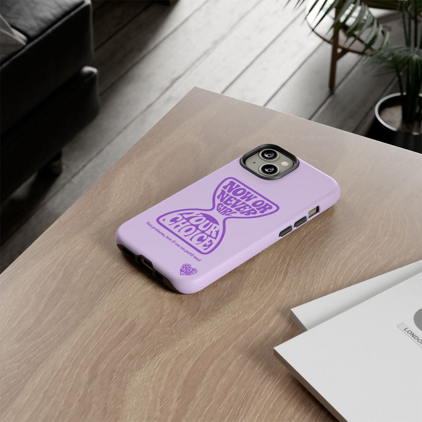 Now Or Never Girl - Coque iPhone (violet)