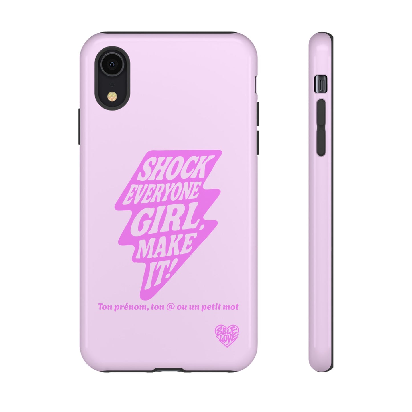 Shock Everyone - Coque iPhone (rose)