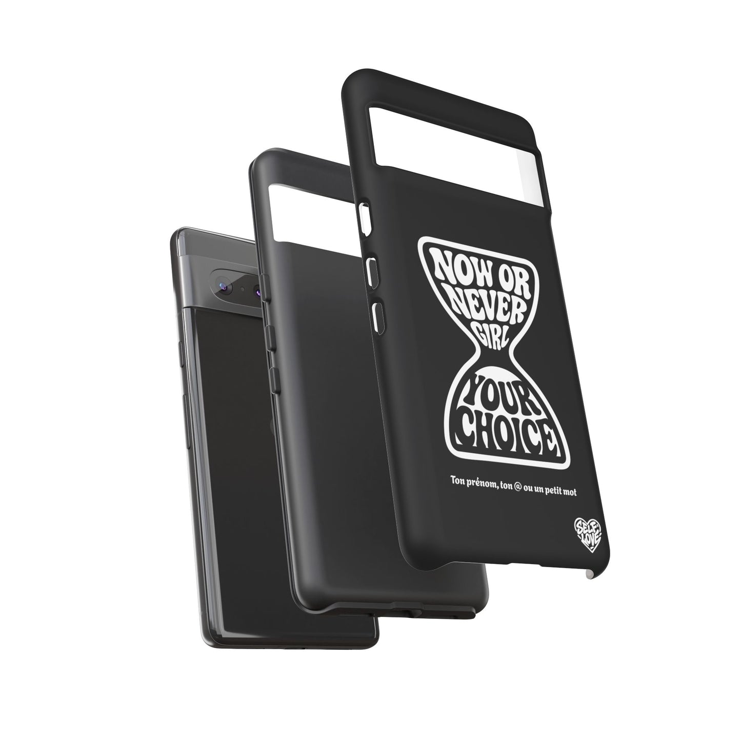 Now Or Never Girl - Coque iPhone (noir)