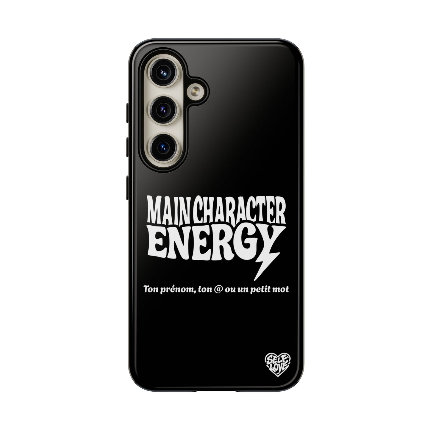Main Character Energy - Coque Samsung (noir)