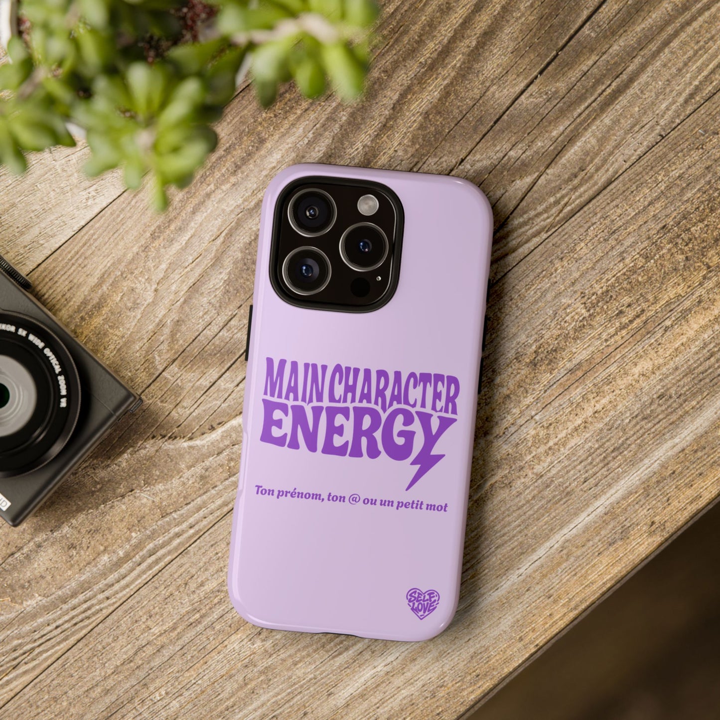Main Character Energy - Coque iPhone (violet)