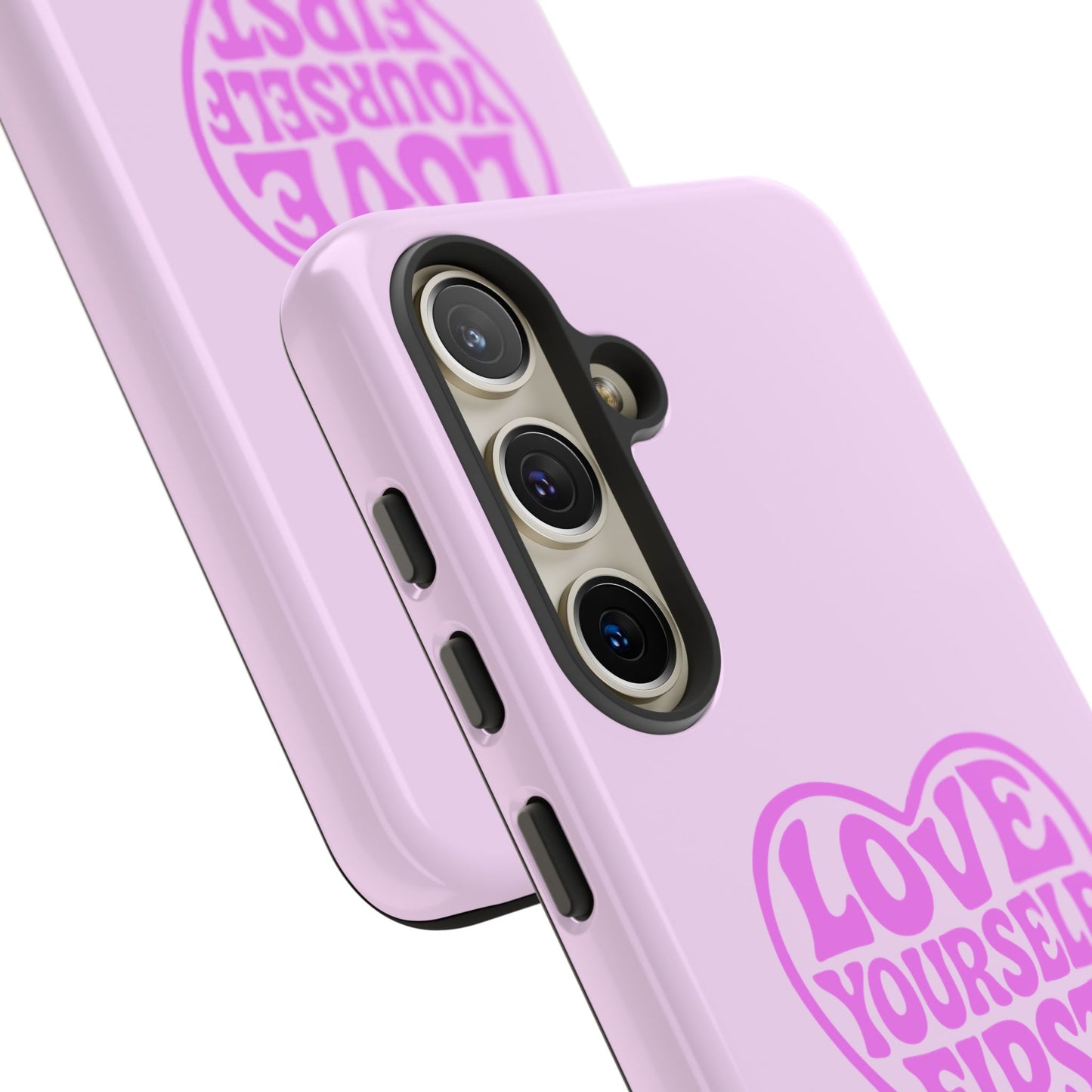 Love Yourself First - Coque Samsung (rose)