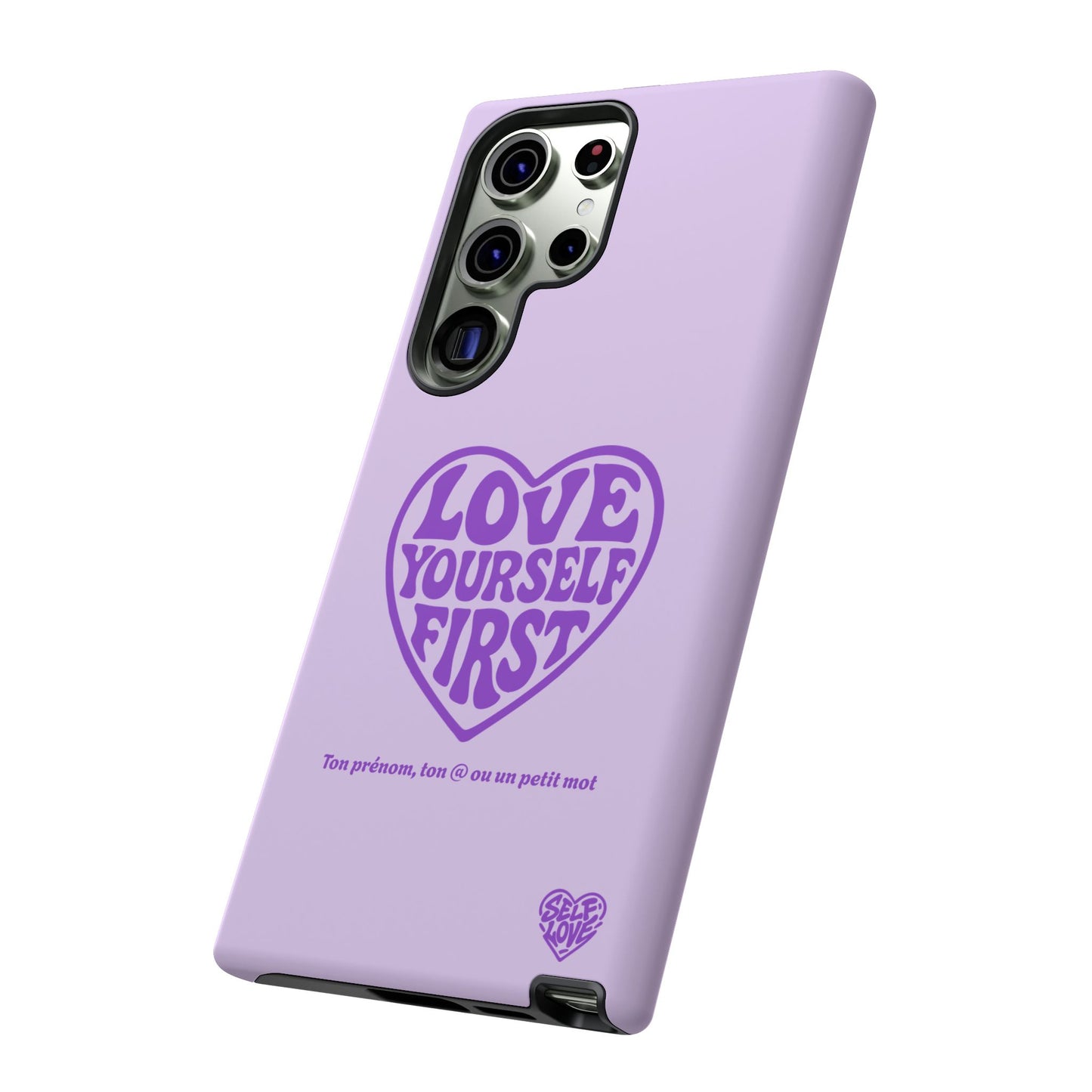 Love Yourself First - Coque Samsung (violet)