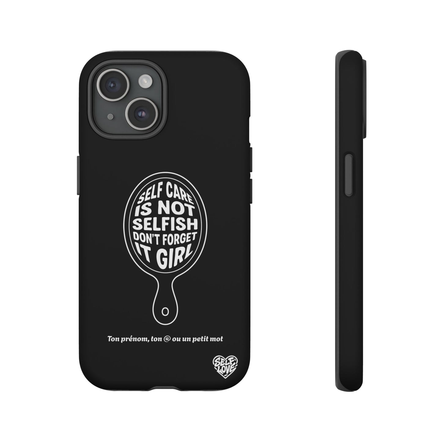 Self Care - Coque iPhone (noir)