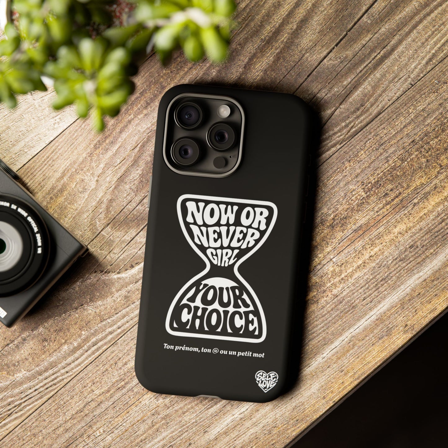 Now Or Never Girl - Coque iPhone (noir)