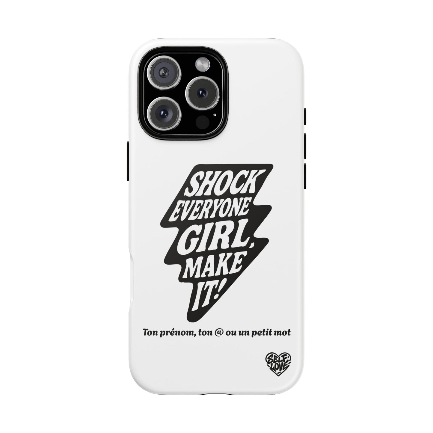 Shock Everyone - Coque iPhone (blanc)