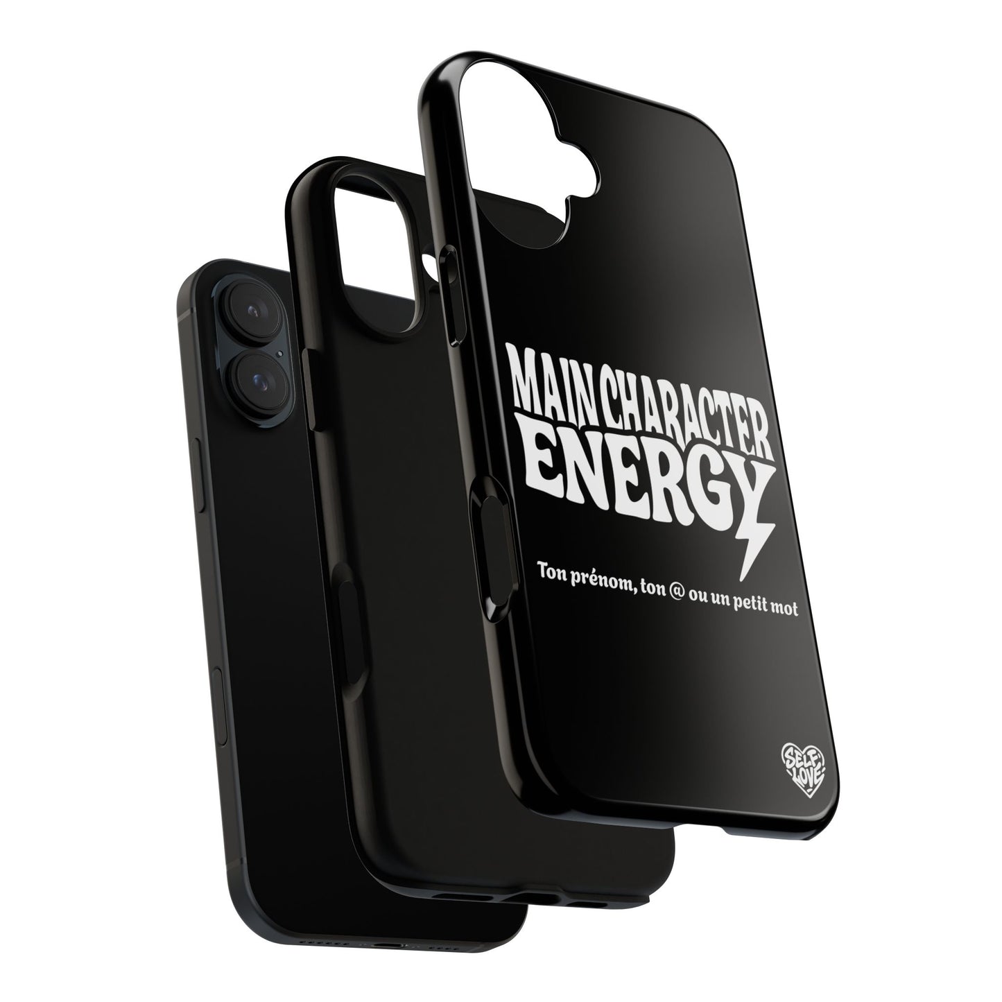 Main Character Energy - Coque iPhone (noir)