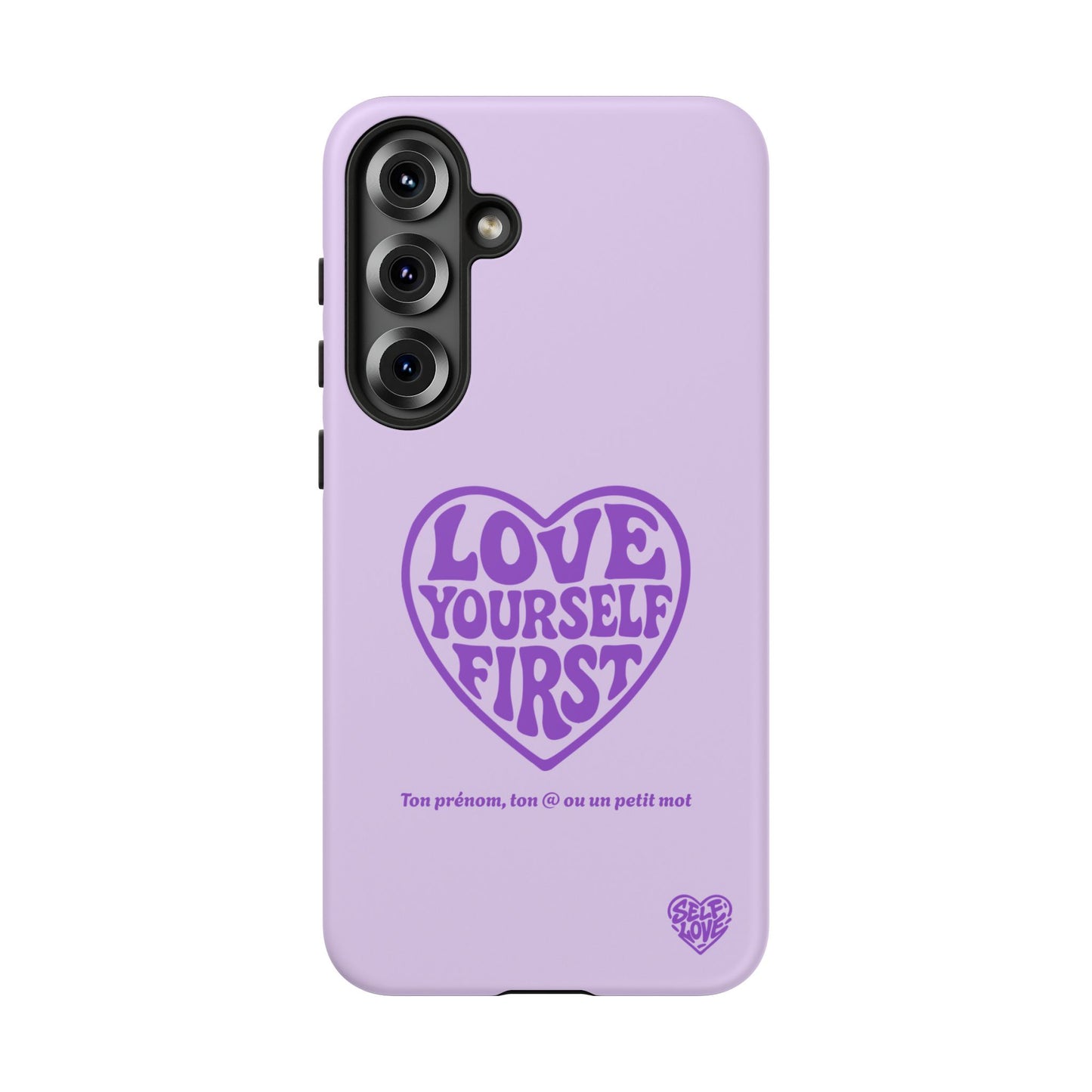 Love Yourself First - Coque Samsung (violet)