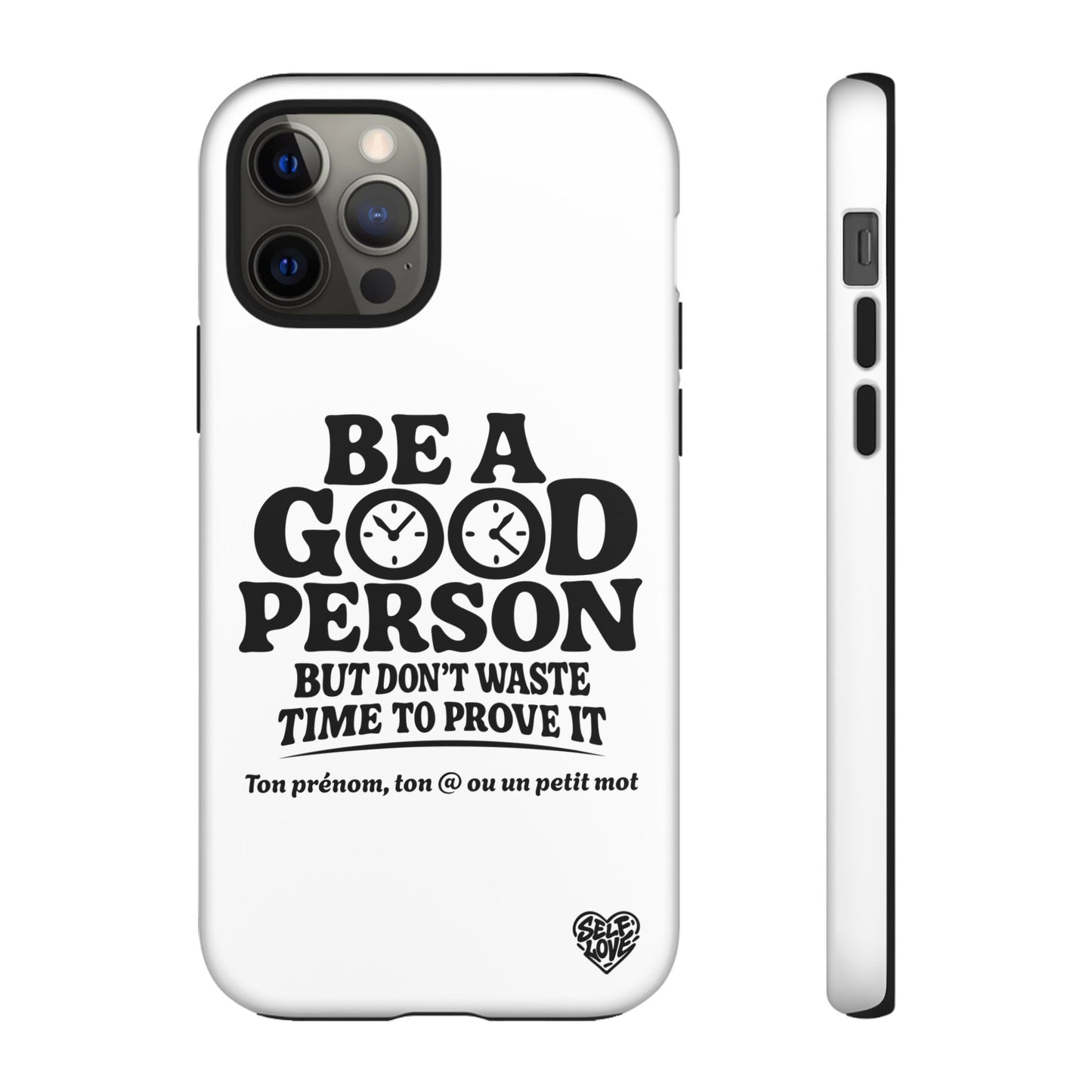 Be A Good Person - Coque iPhone (blanc)