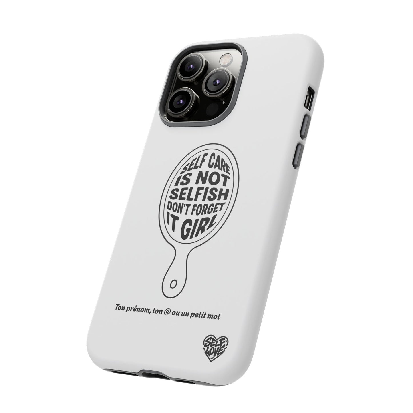 Self Care - Coque iPhone (blanc)