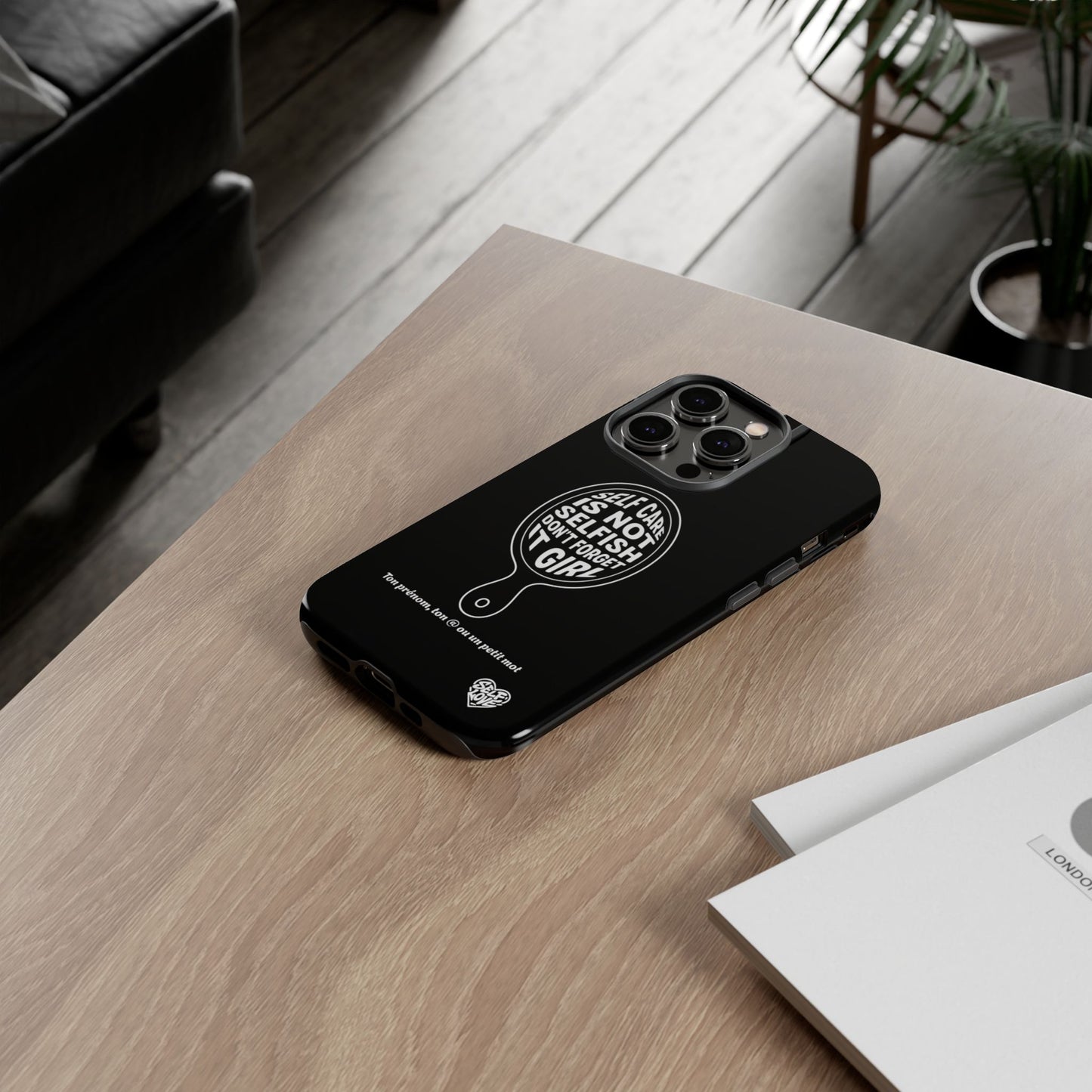 Self Care - Coque iPhone (noir)