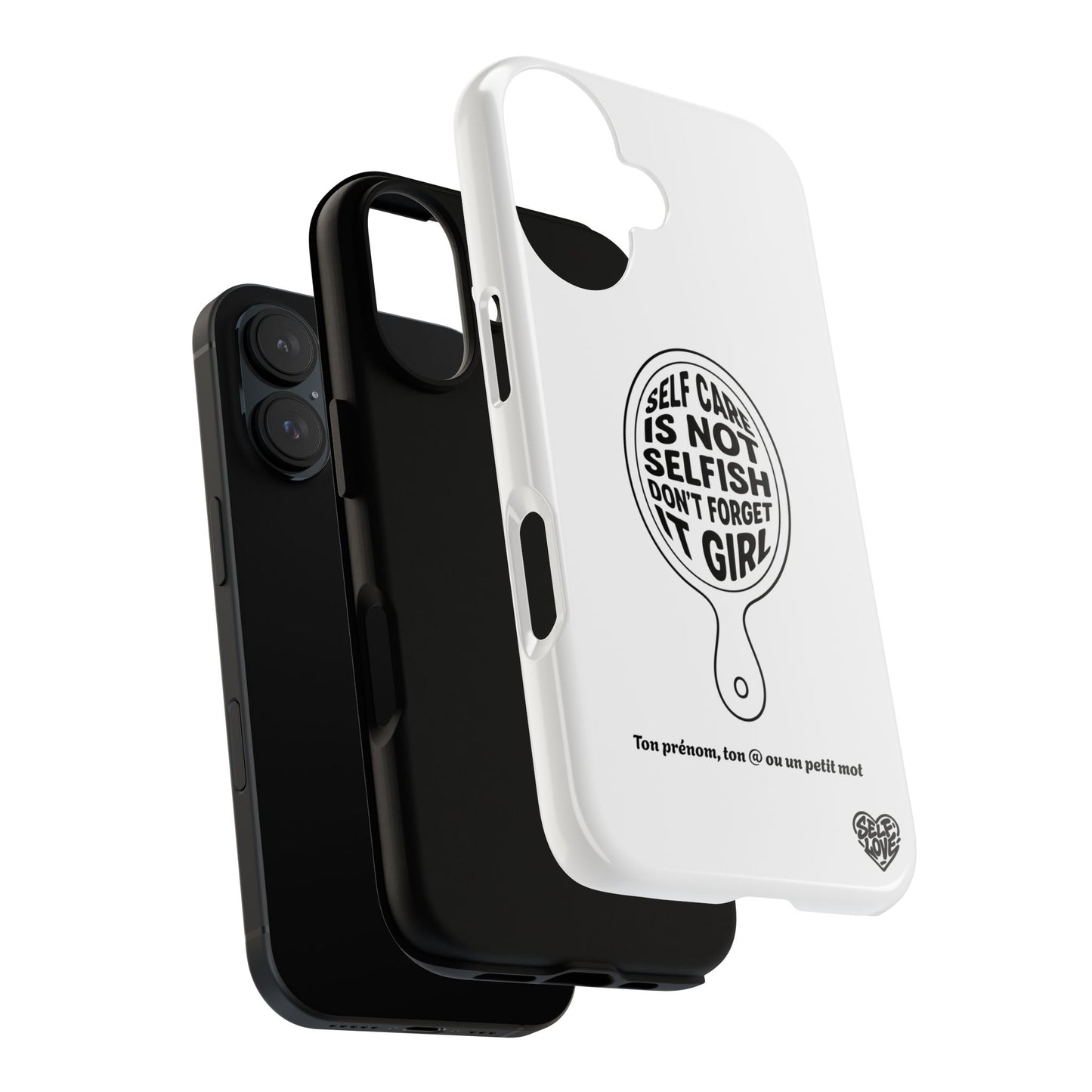 Self Care - Coque iPhone (blanc)