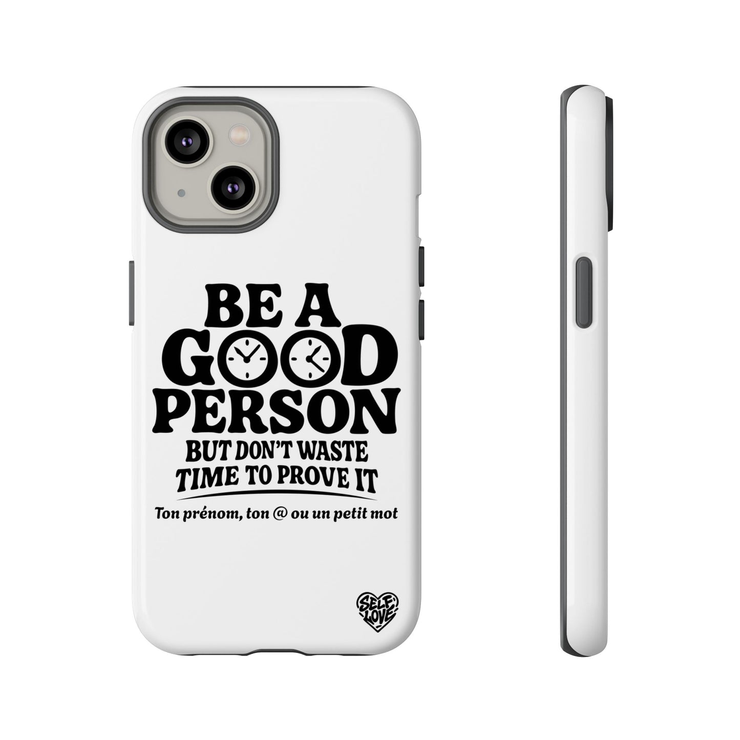 Be A Good Person - Coque iPhone (blanc)
