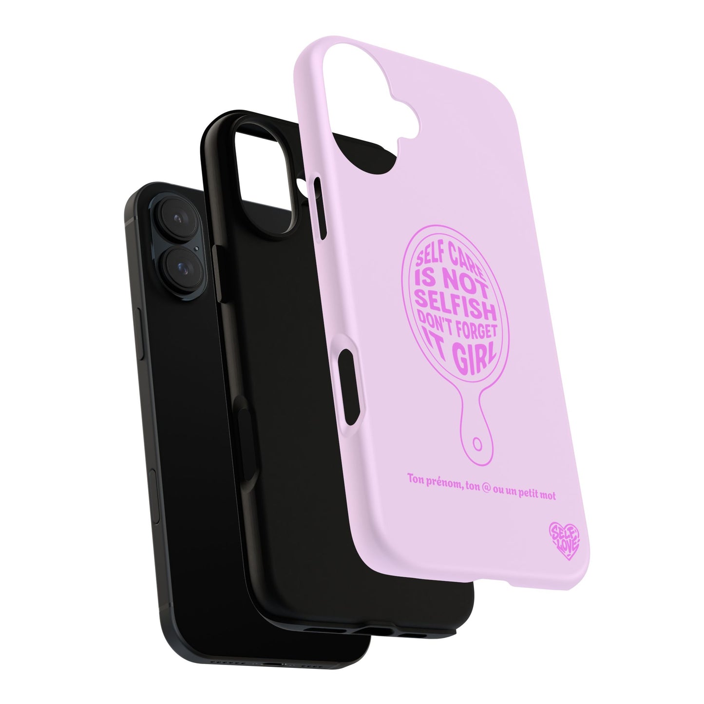 Self Care - Coque iPhone (rose)