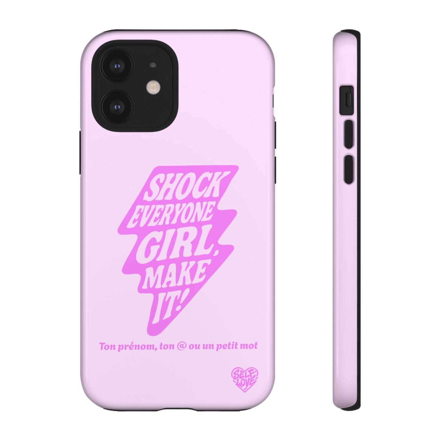 Shock Everyone - Coque iPhone (rose)