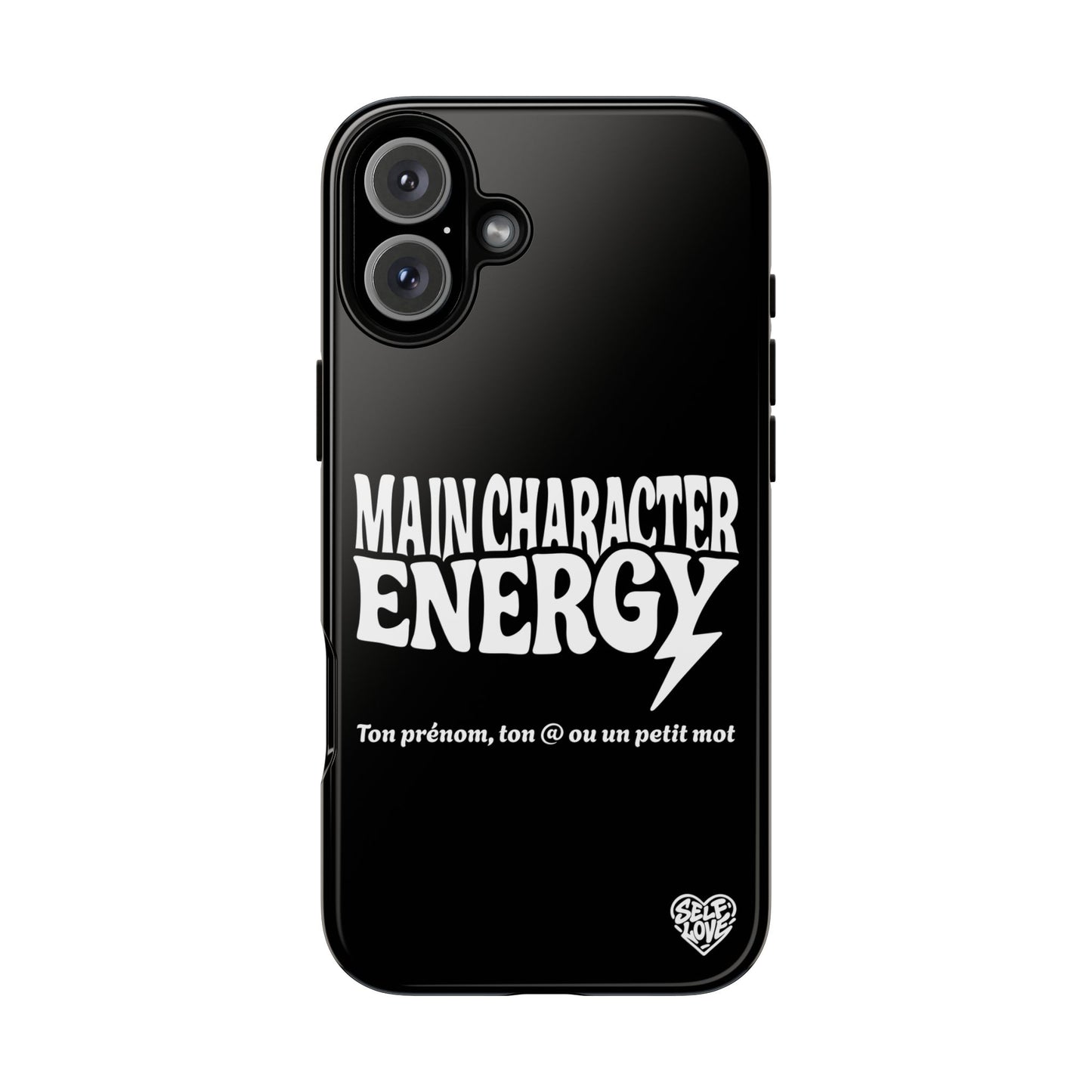Main Character Energy - Coque iPhone (noir)