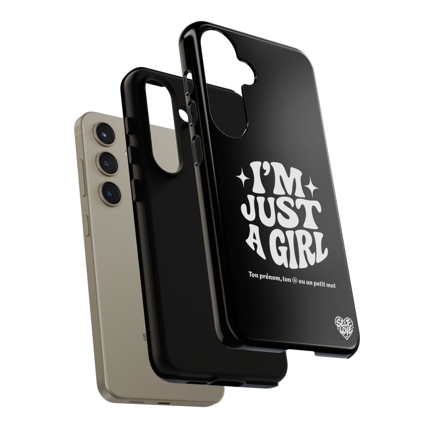 Im Just A Girl - Coque Samsung (noir)
