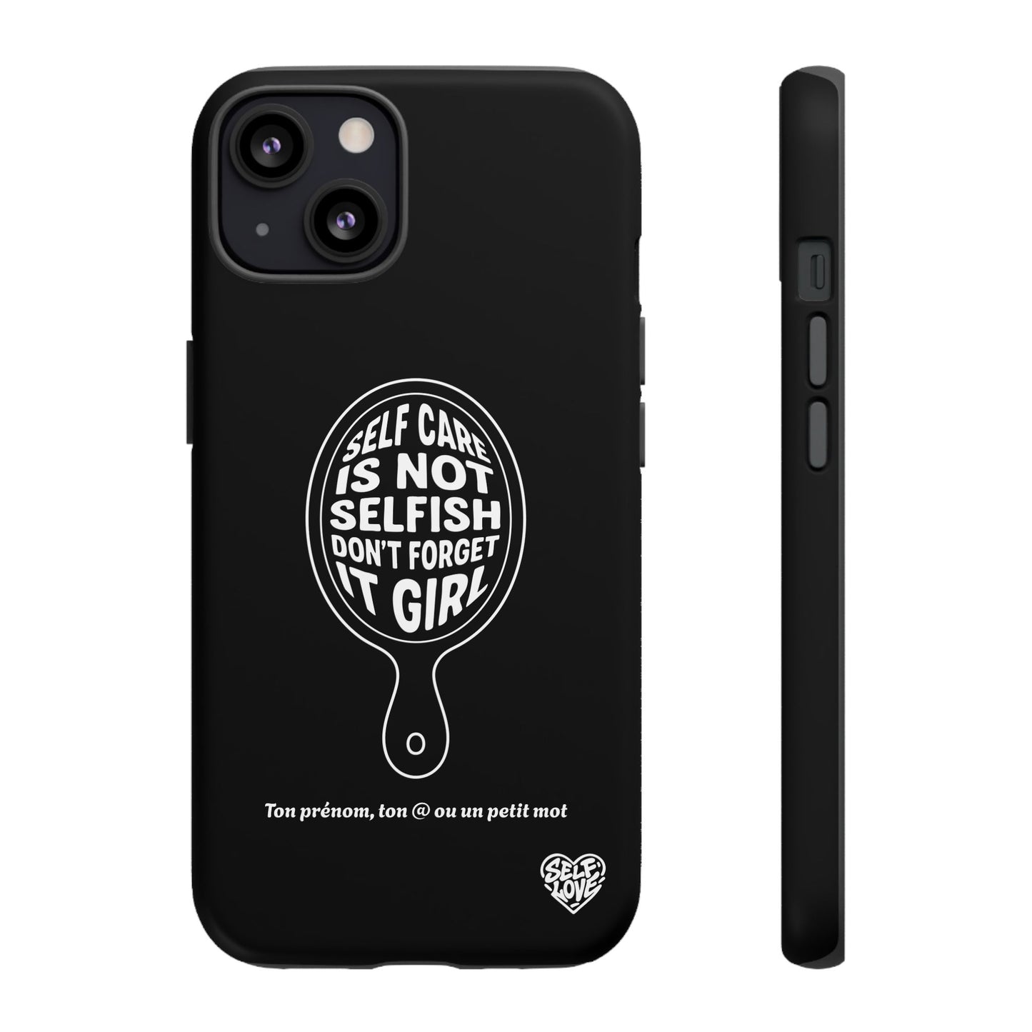 Self Care - Coque iPhone (noir)
