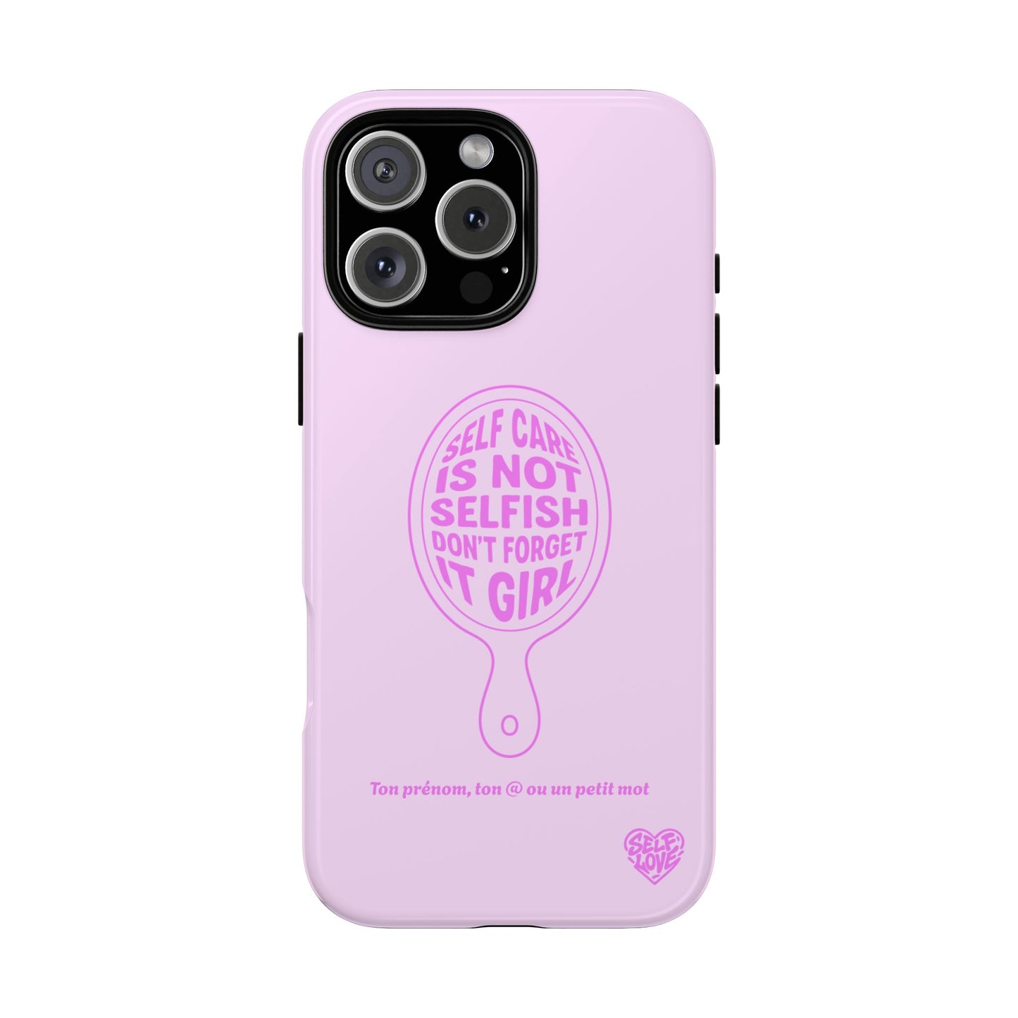 Self Care - Coque iPhone (rose)