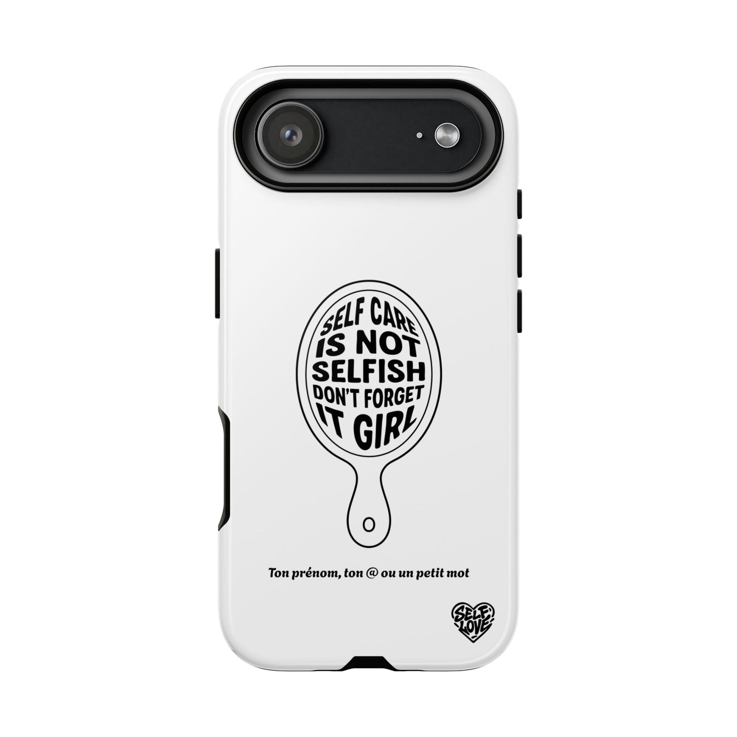 Self Care - Coque iPhone (blanc)