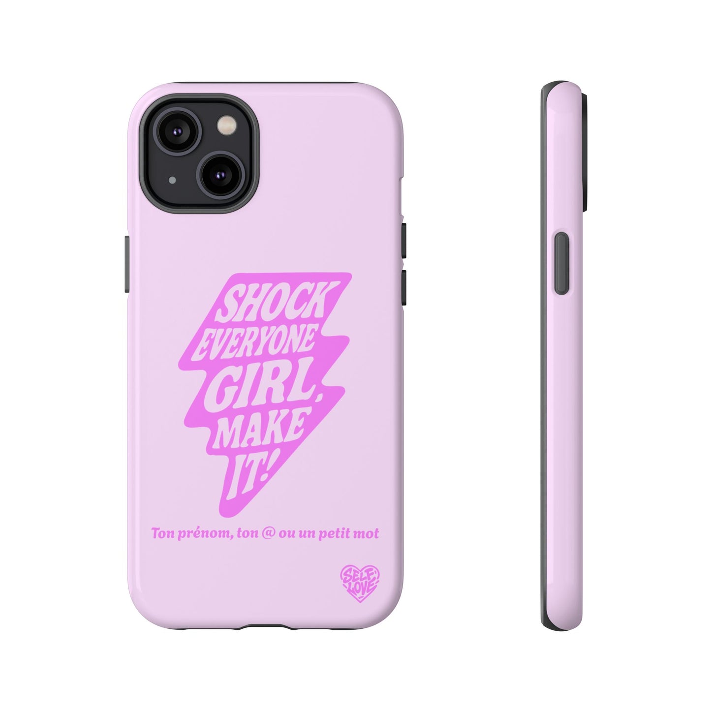 Shock Everyone - Coque iPhone (rose)
