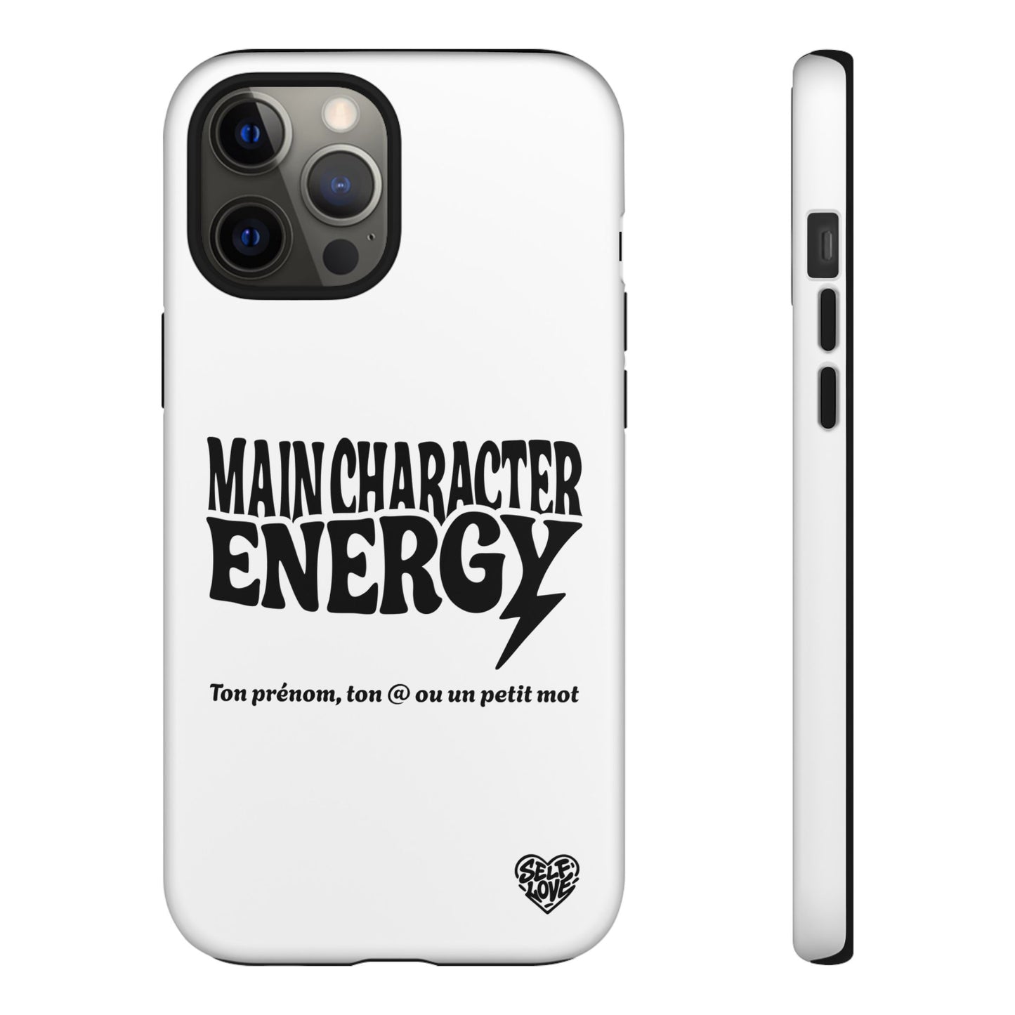 Main Character Energy - Coque iPhone (blanc)