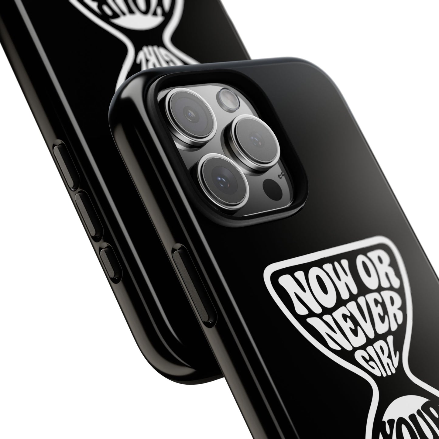 Now Or Never Girl - Coque iPhone (noir)