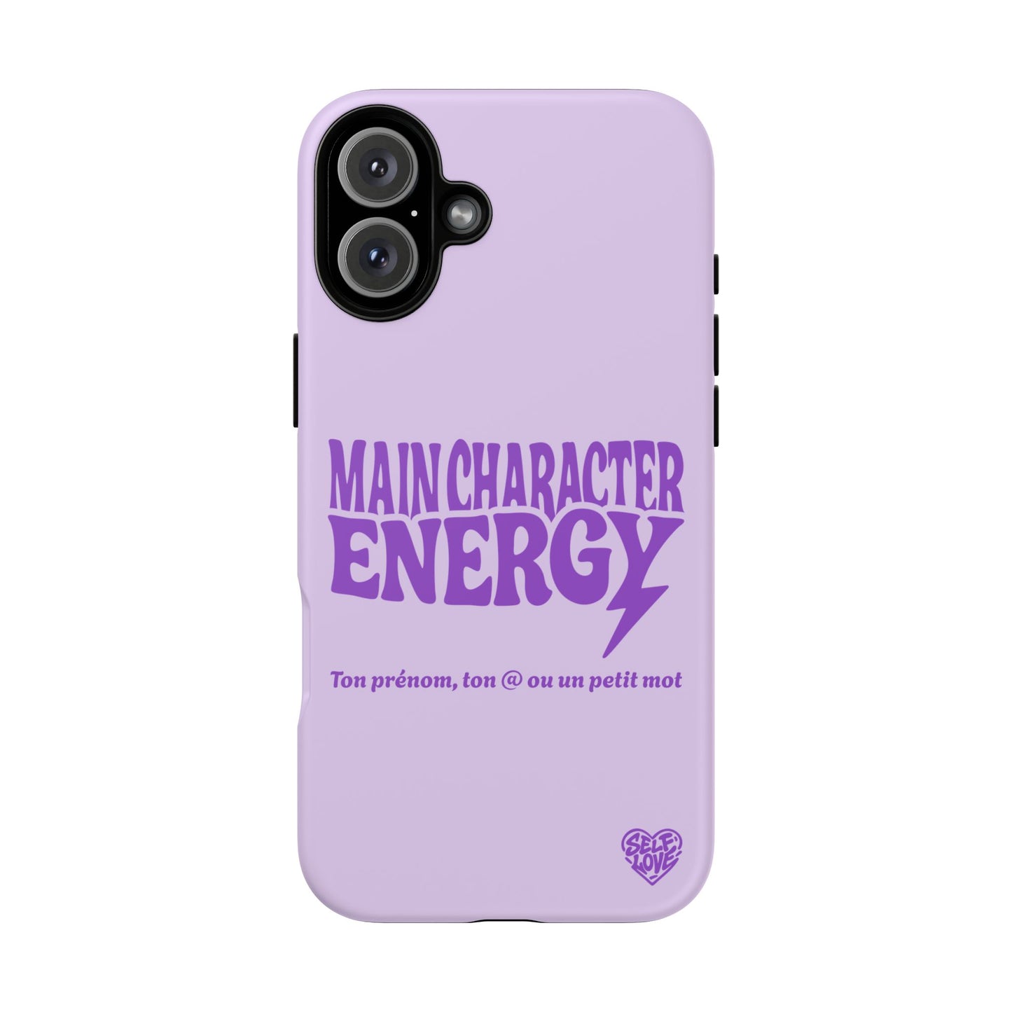 Main Character Energy - Coque iPhone (violet)