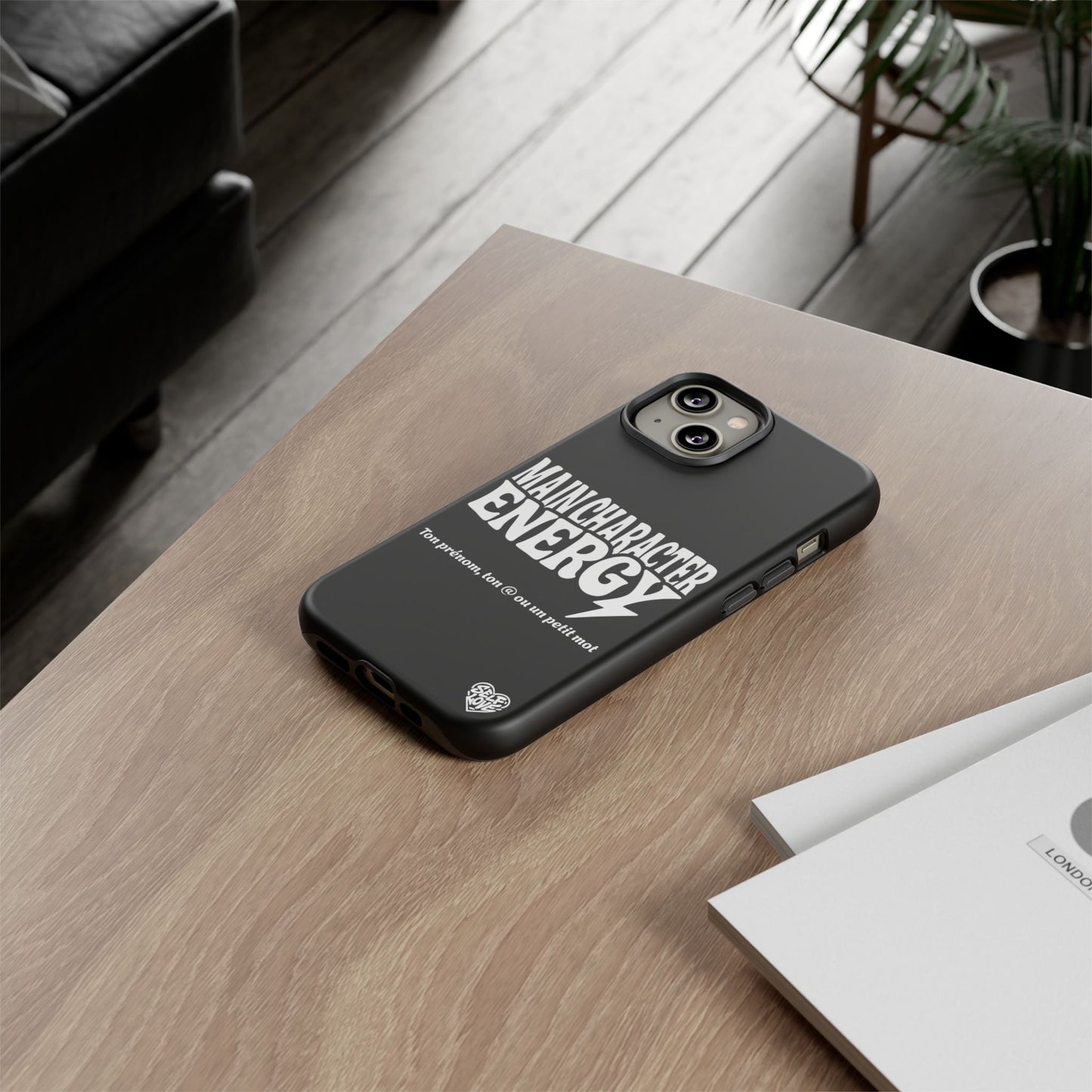 Main Character Energy - Coque iPhone (noir)