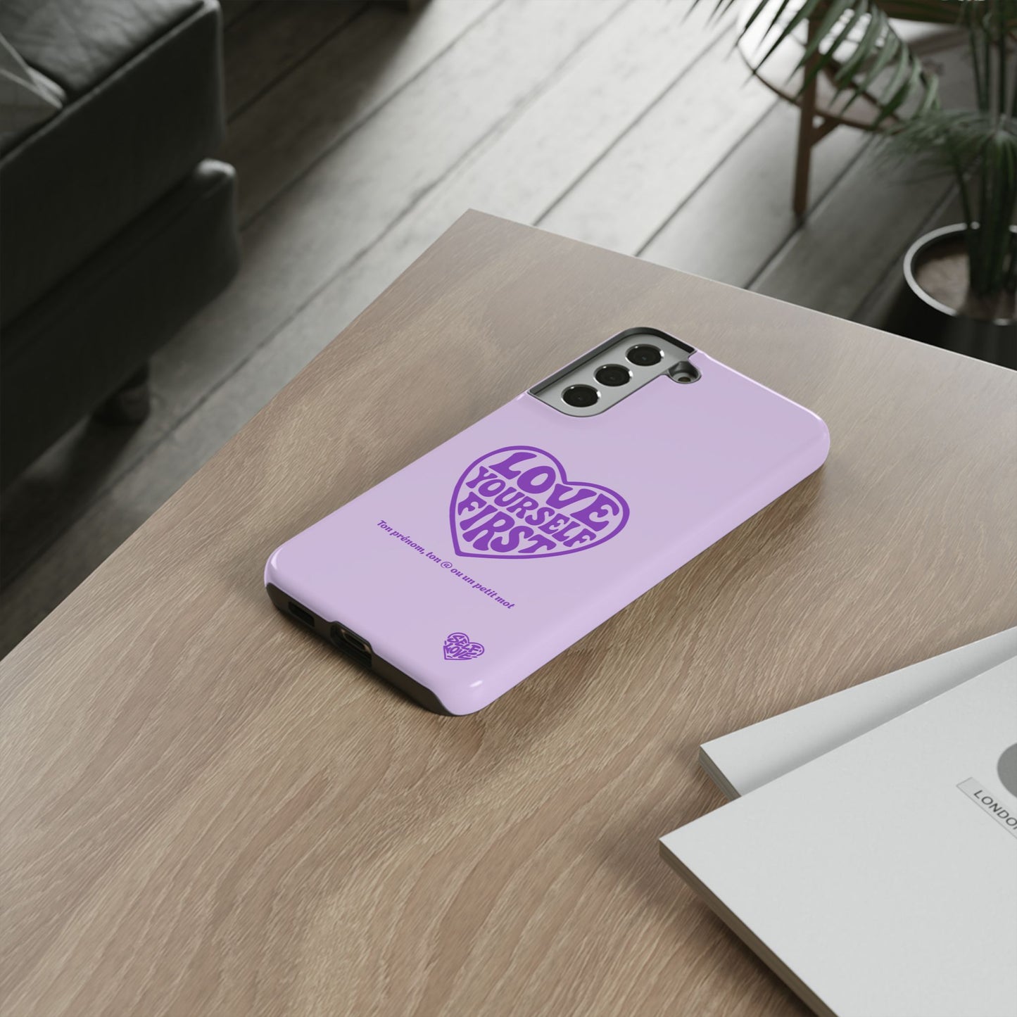 Love Yourself First - Coque Samsung (violet)