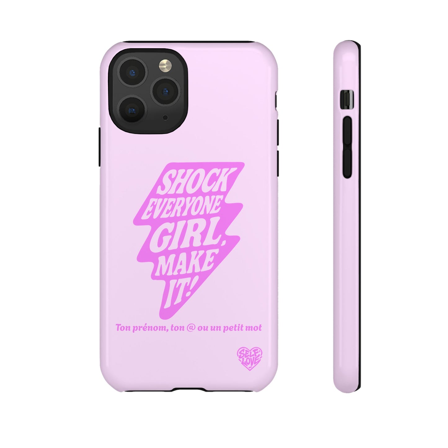 Shock Everyone - Coque iPhone (rose)