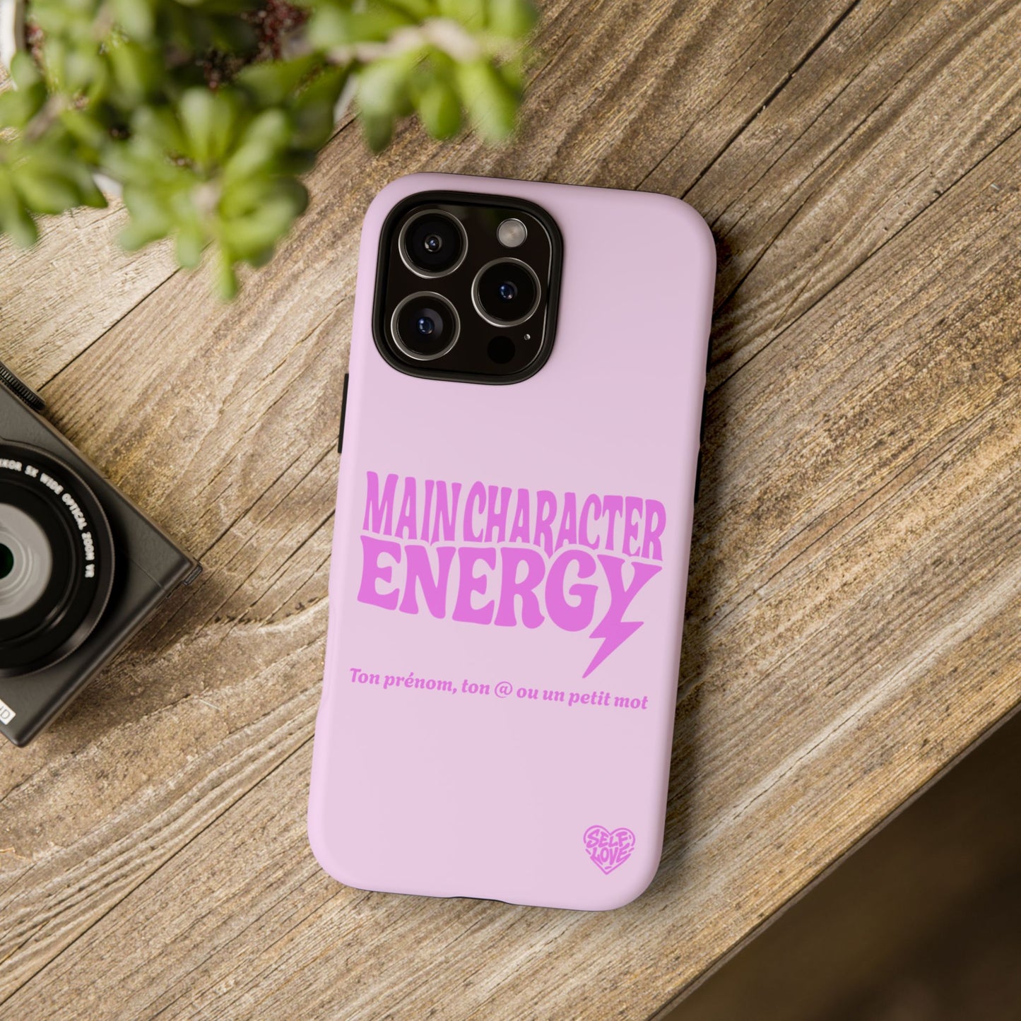 Main Character Energy - Coque iPhone (rose)
