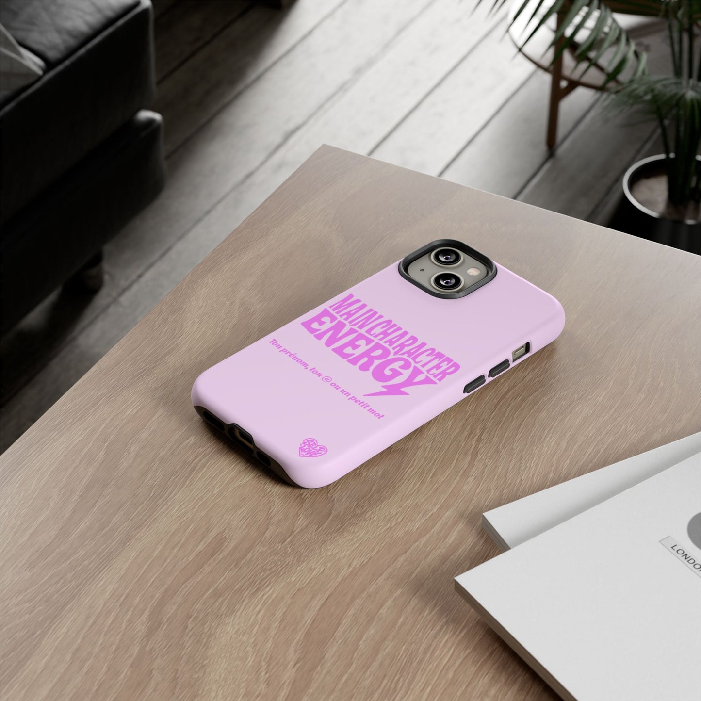 Main Character Energy - Coque iPhone (rose)