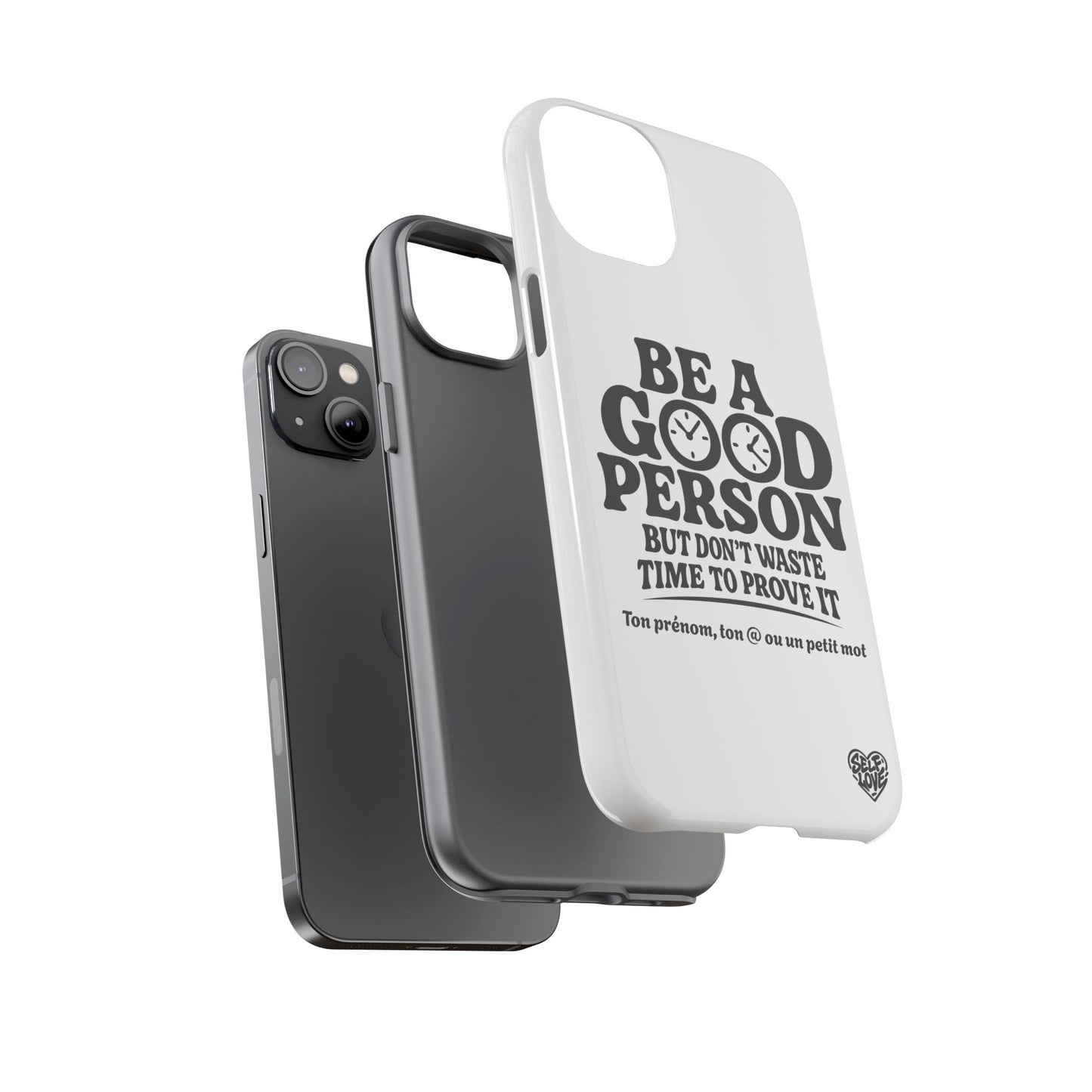 Be A Good Person - Coque iPhone (blanc)